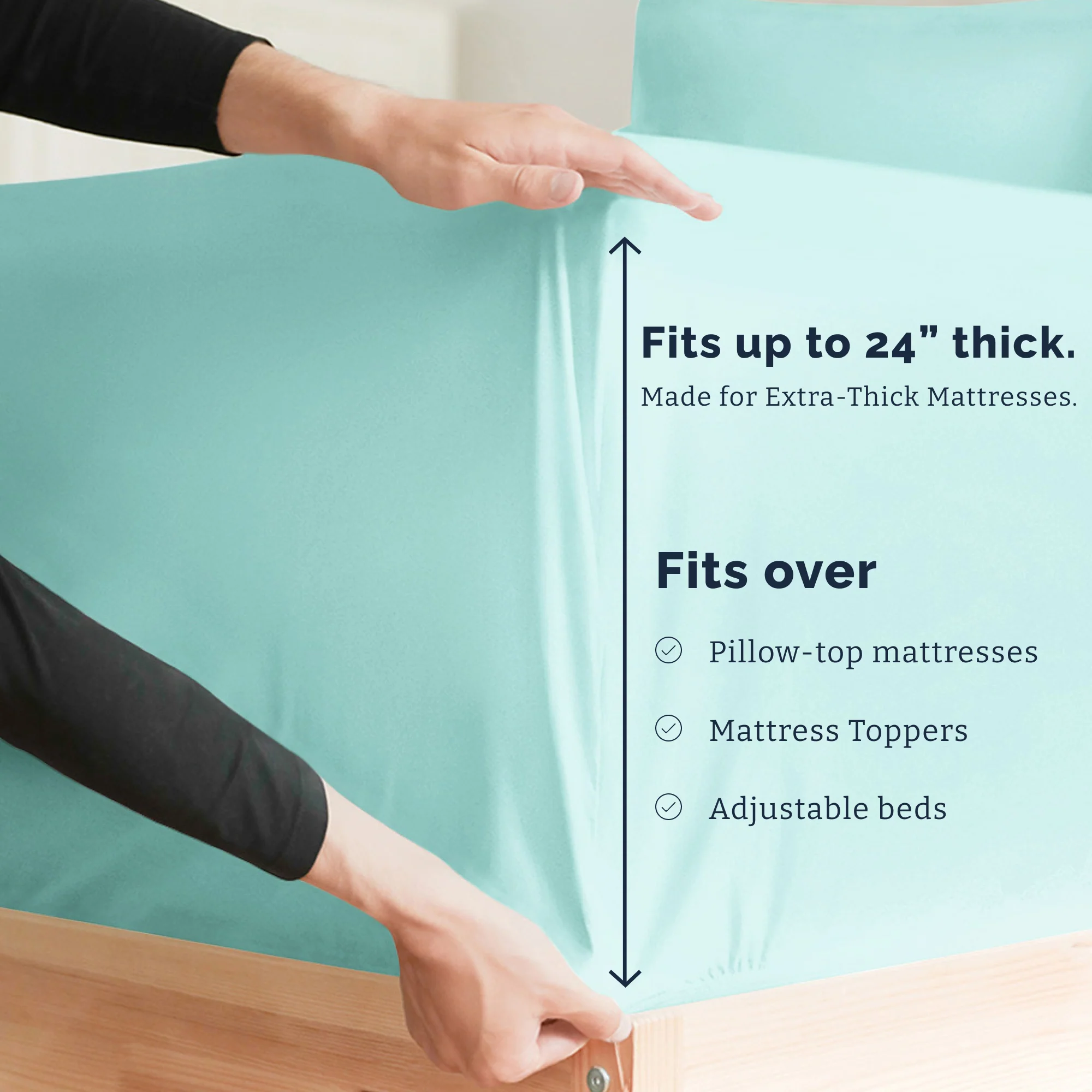 4 Piece Deep Pocket Sheet Set - Image 99