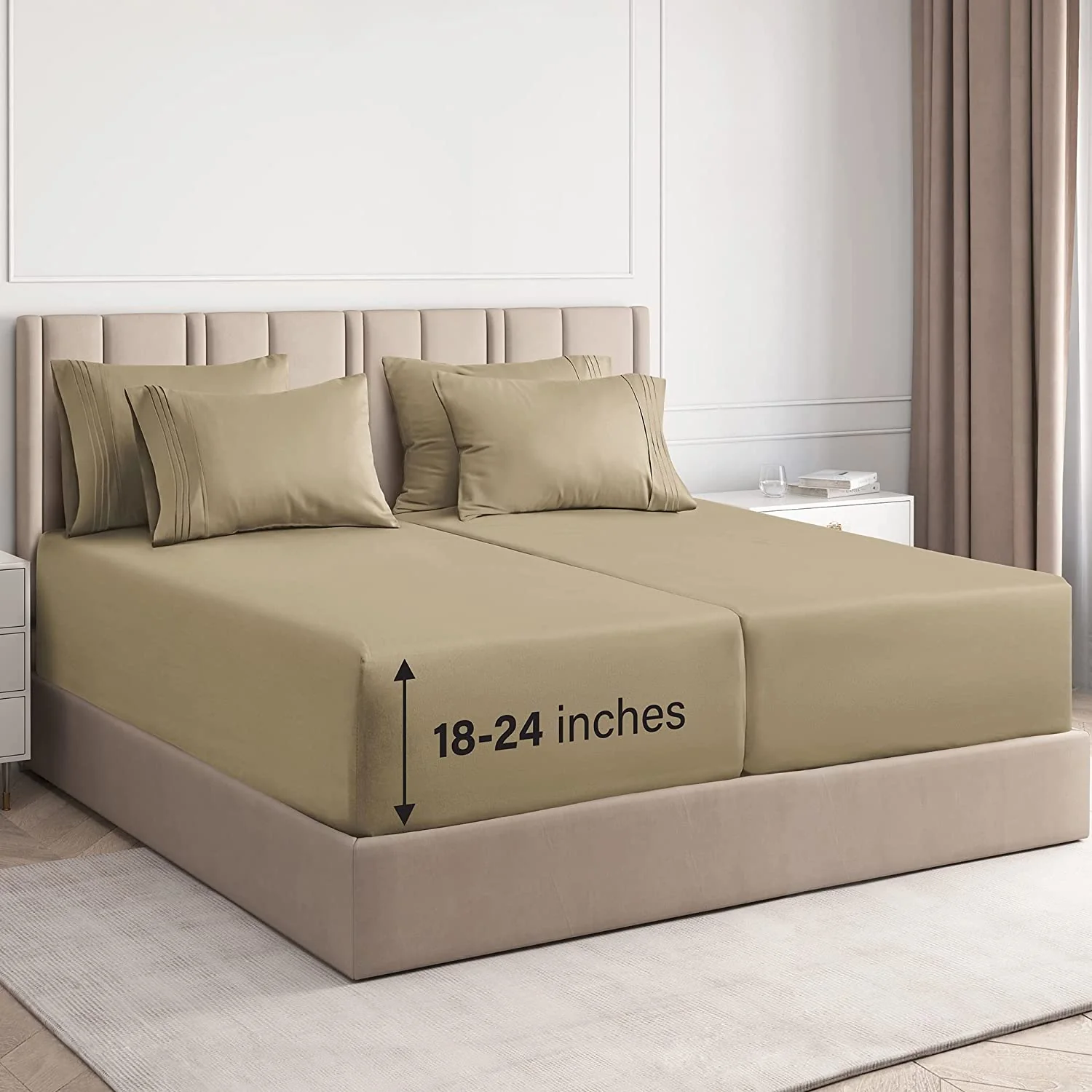 6 Piece Deep Pocket Sheet Set - Image 40