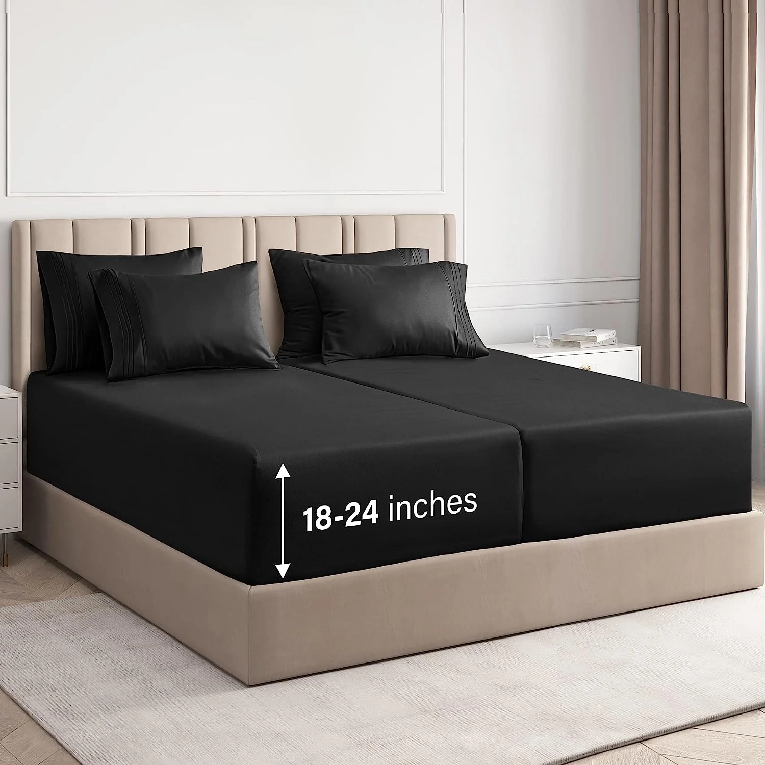 6 Piece Deep Pocket Sheet Set - Image 41