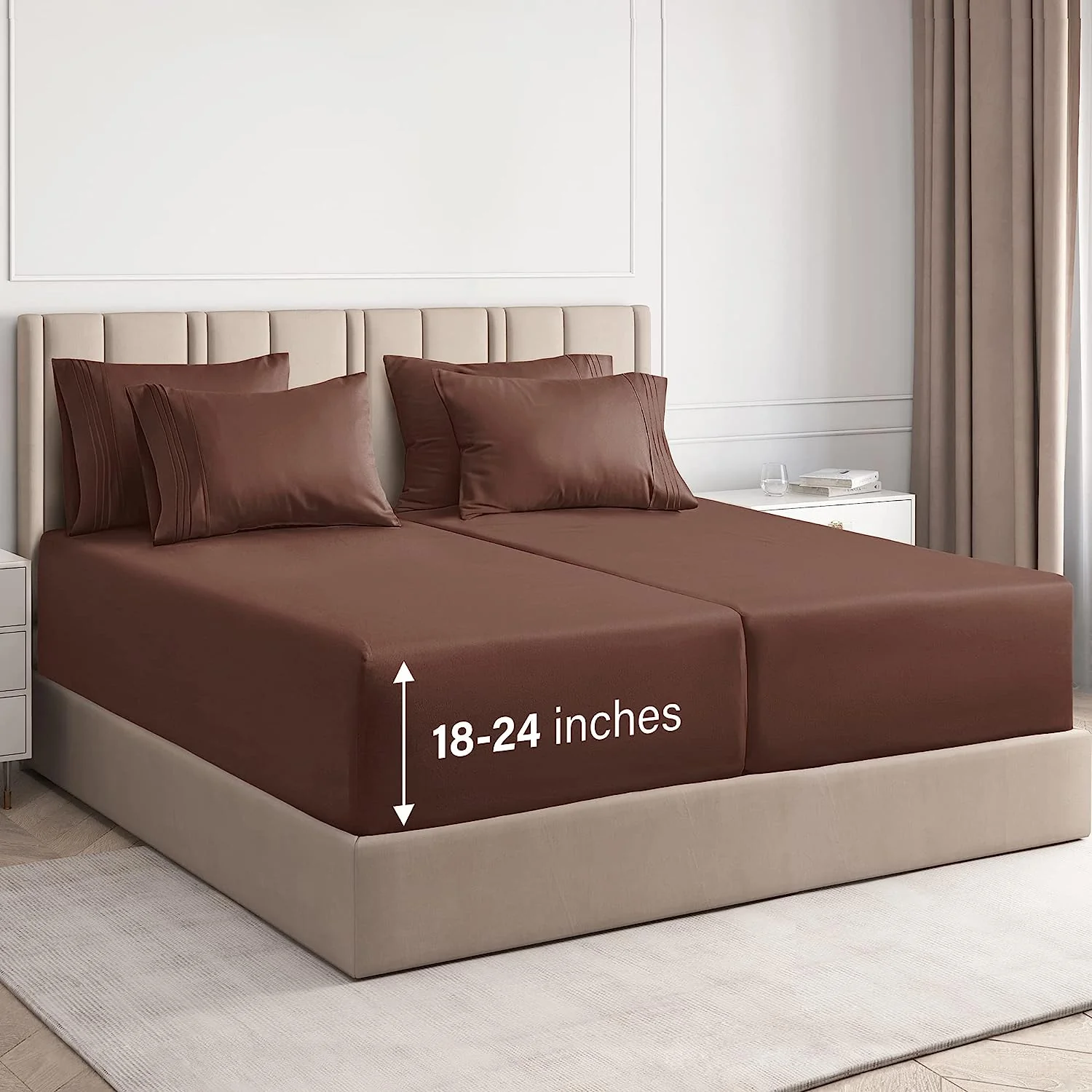 6 Piece Deep Pocket Sheet Set - Image 42