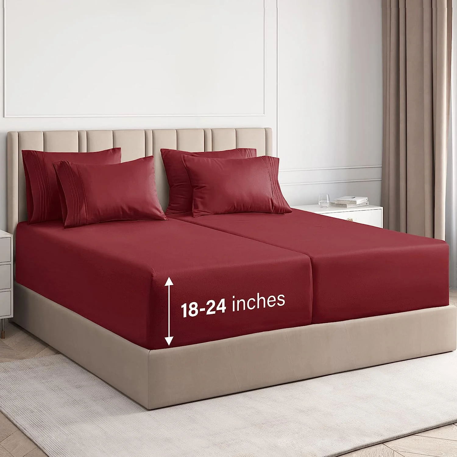 6 Piece Deep Pocket Sheet Set - Image 43