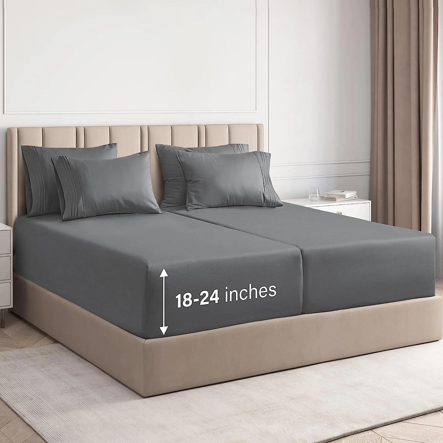 6 Piece Deep Pocket Sheet Set - Image 45