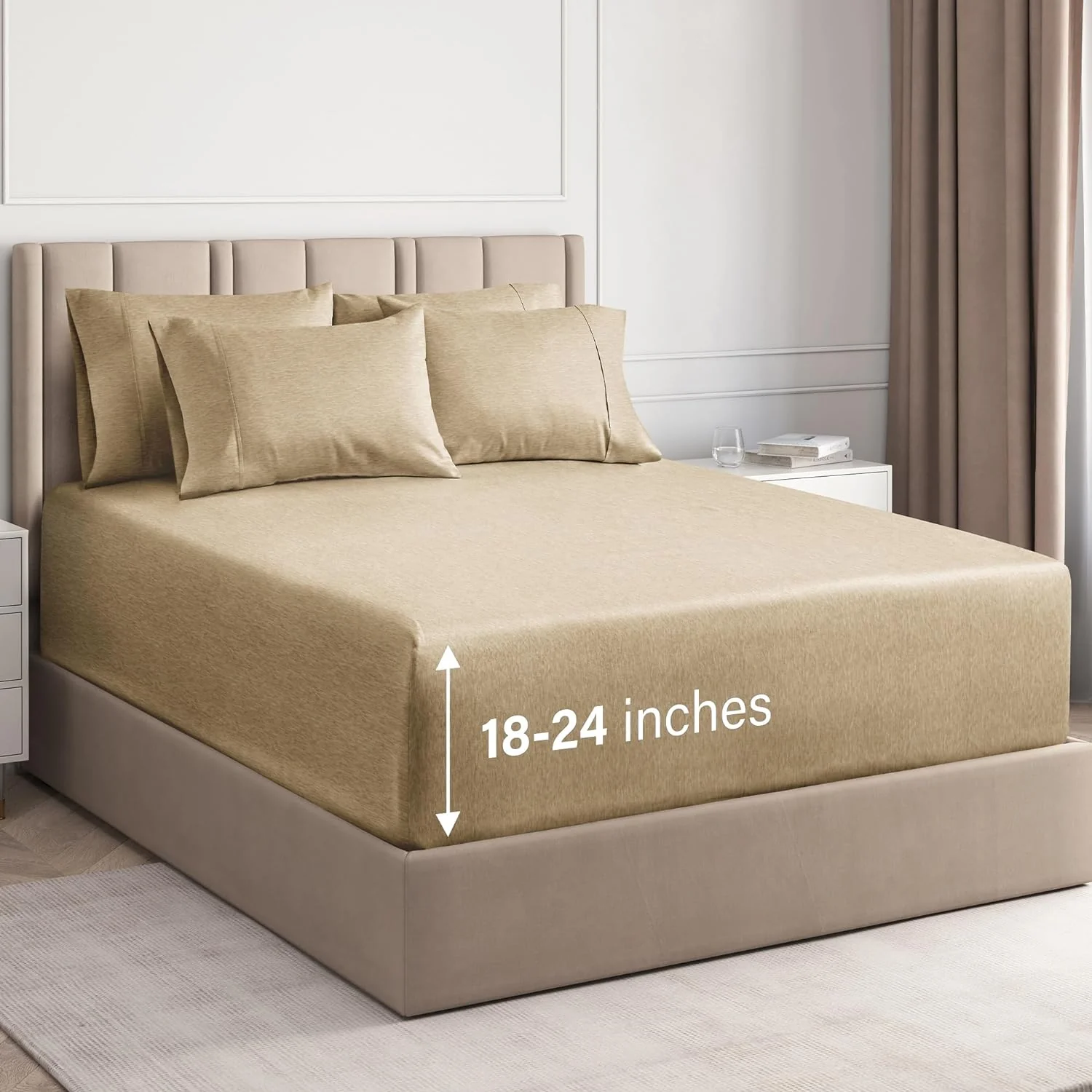 6 Piece Deep Pocket Sheet Set - Image 48