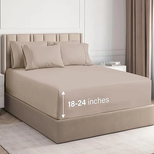 6 Piece Deep Pocket Sheet Set - Image 54