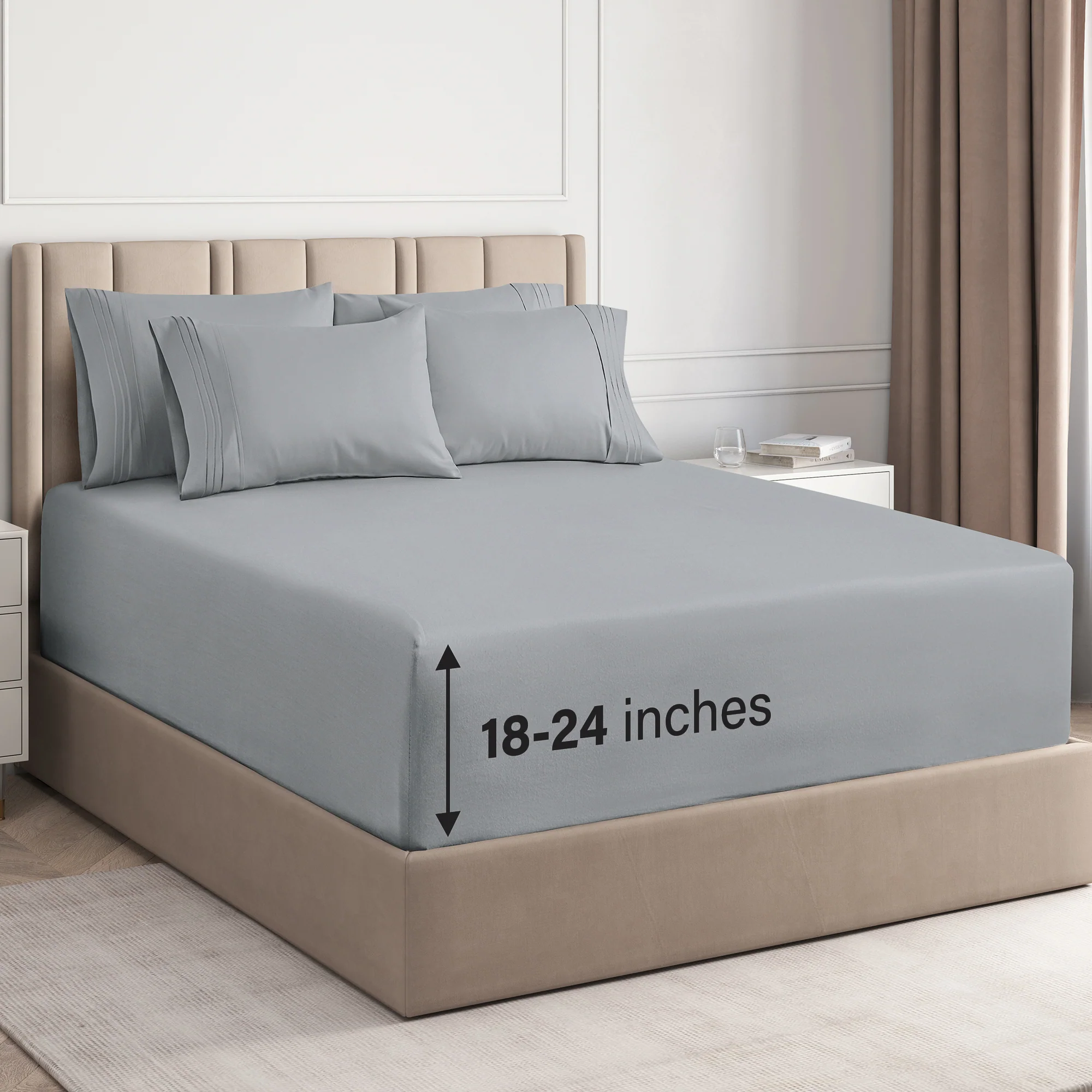 6 Piece Deep Pocket Sheet Set - Image 55