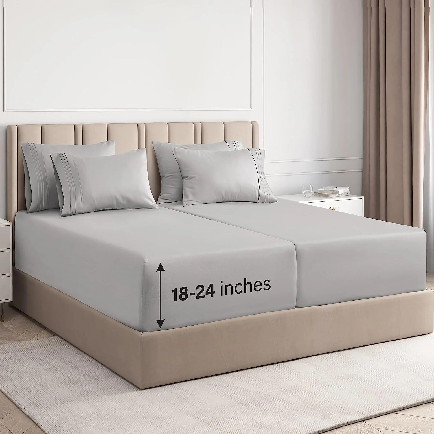 6 Piece Deep Pocket Sheet Set - Image 7