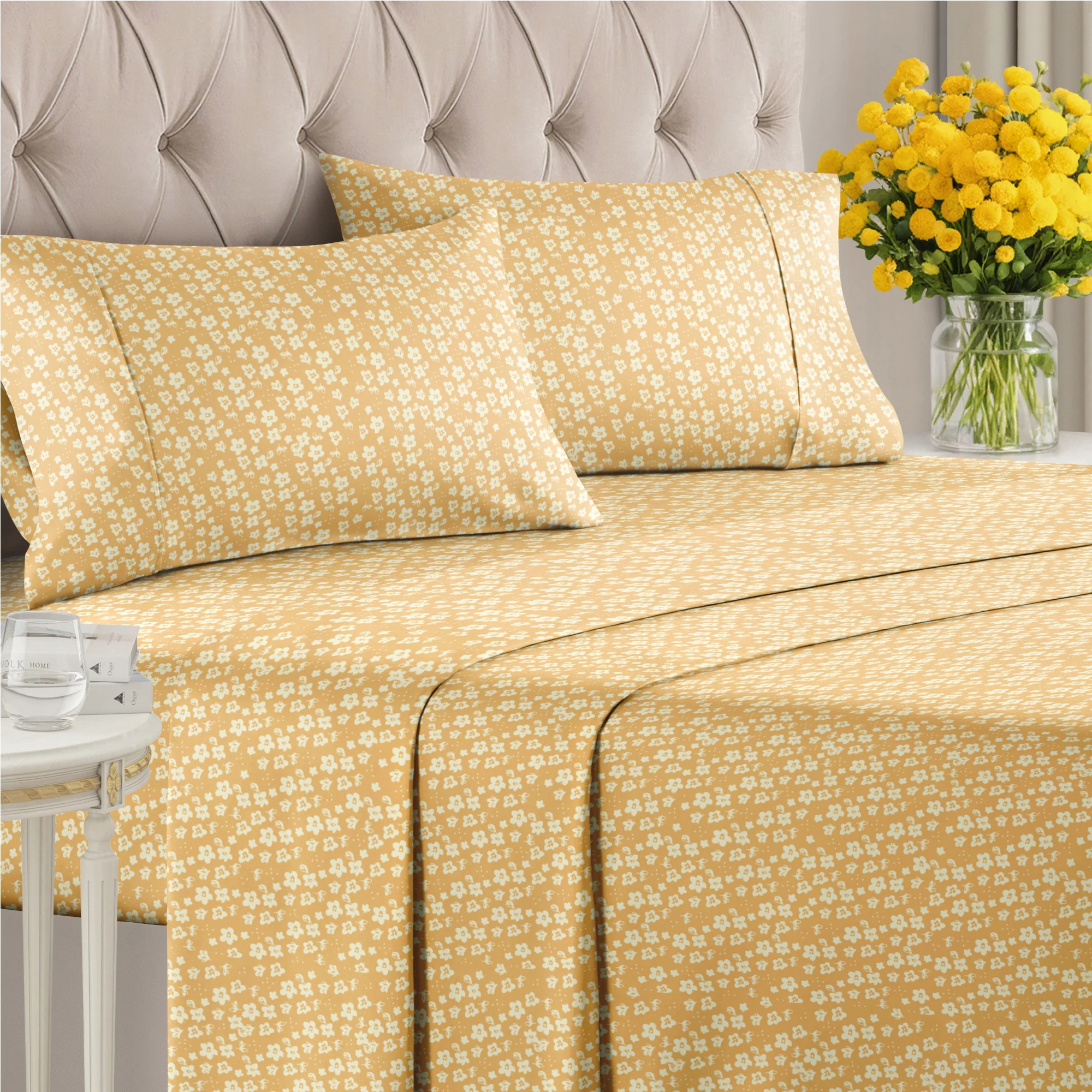 4 Piece Floral Sheet Set - Image 15