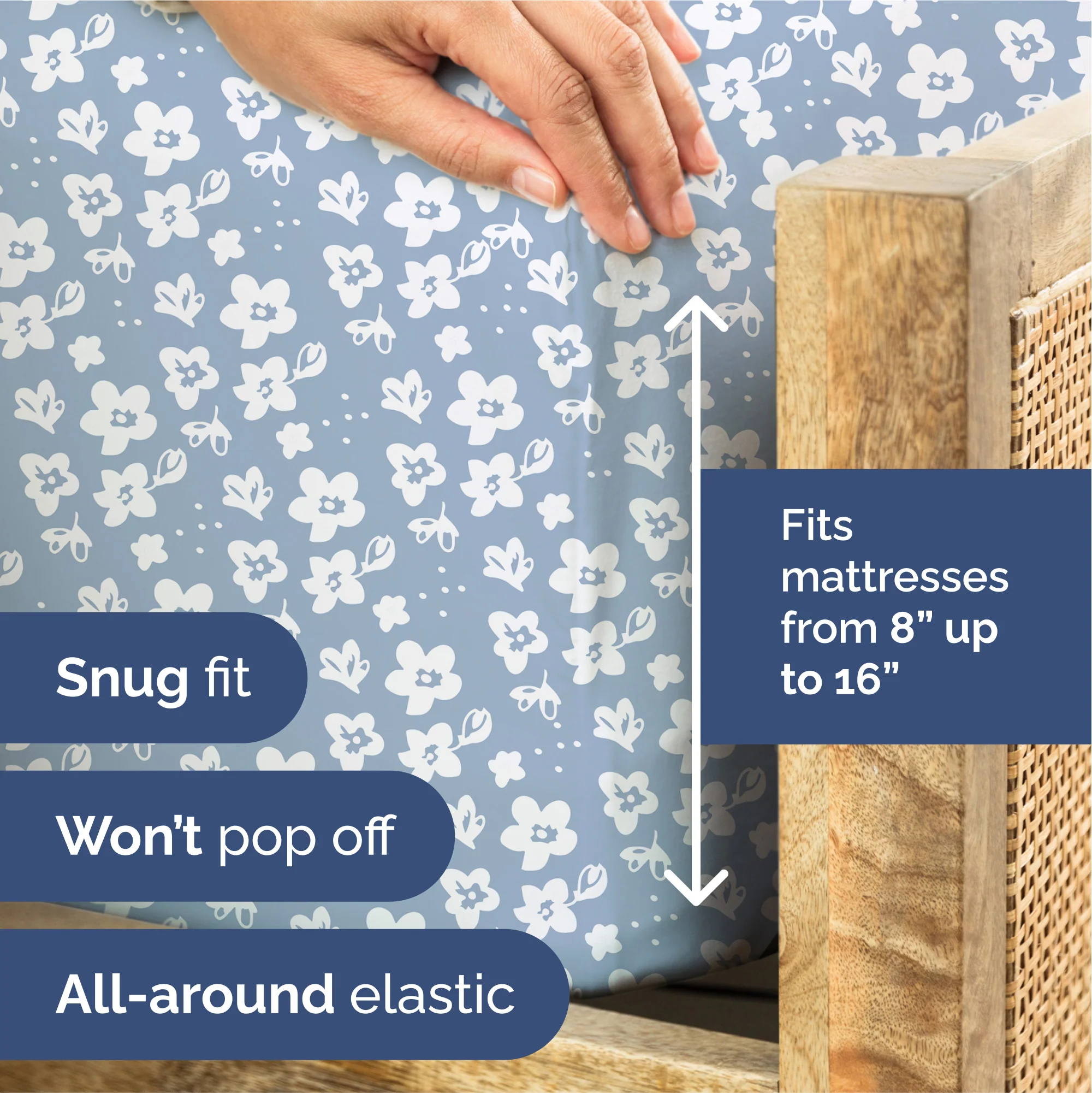 4 Piece Floral Sheet Set - Image 18