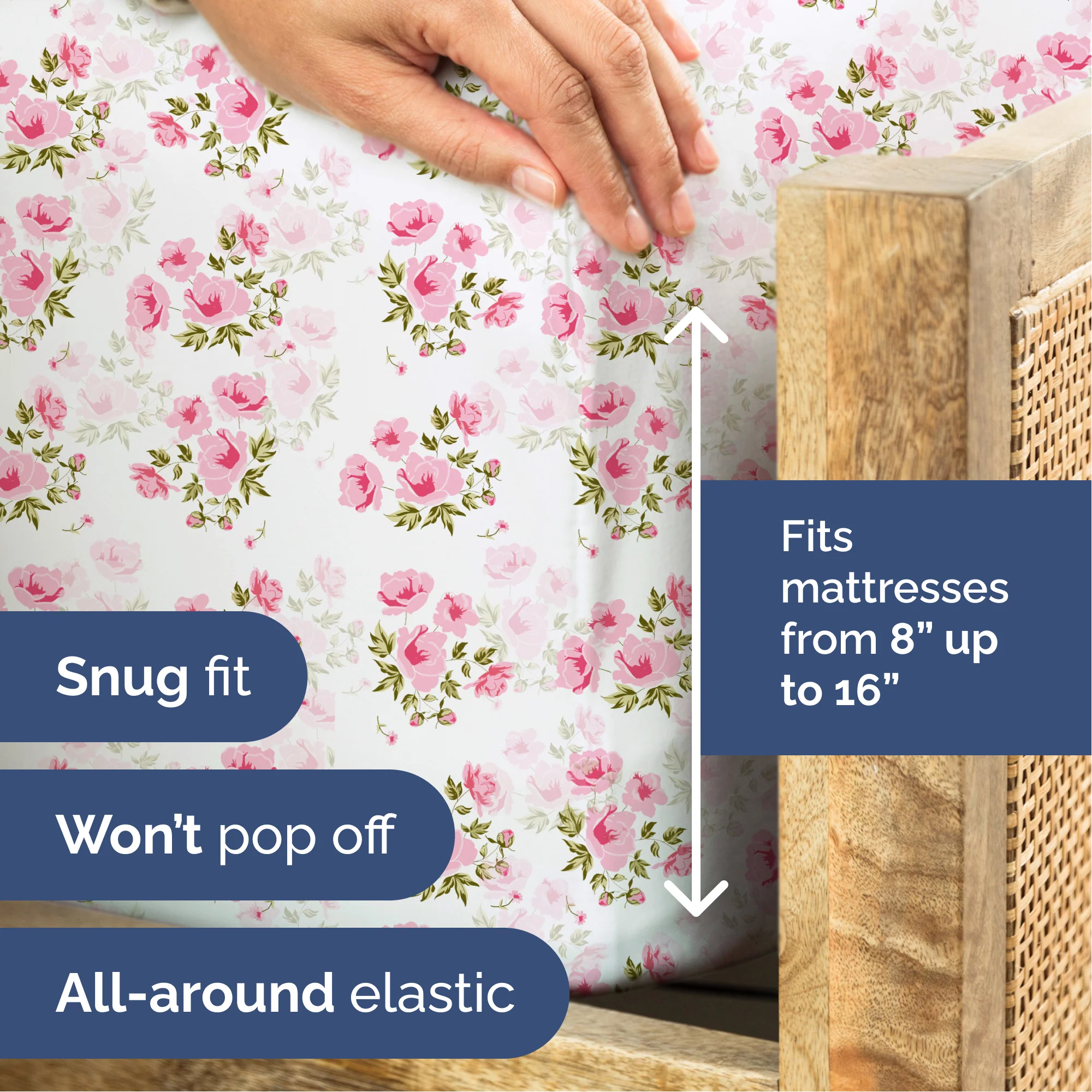 4 Piece Floral Sheet Set - Image 28