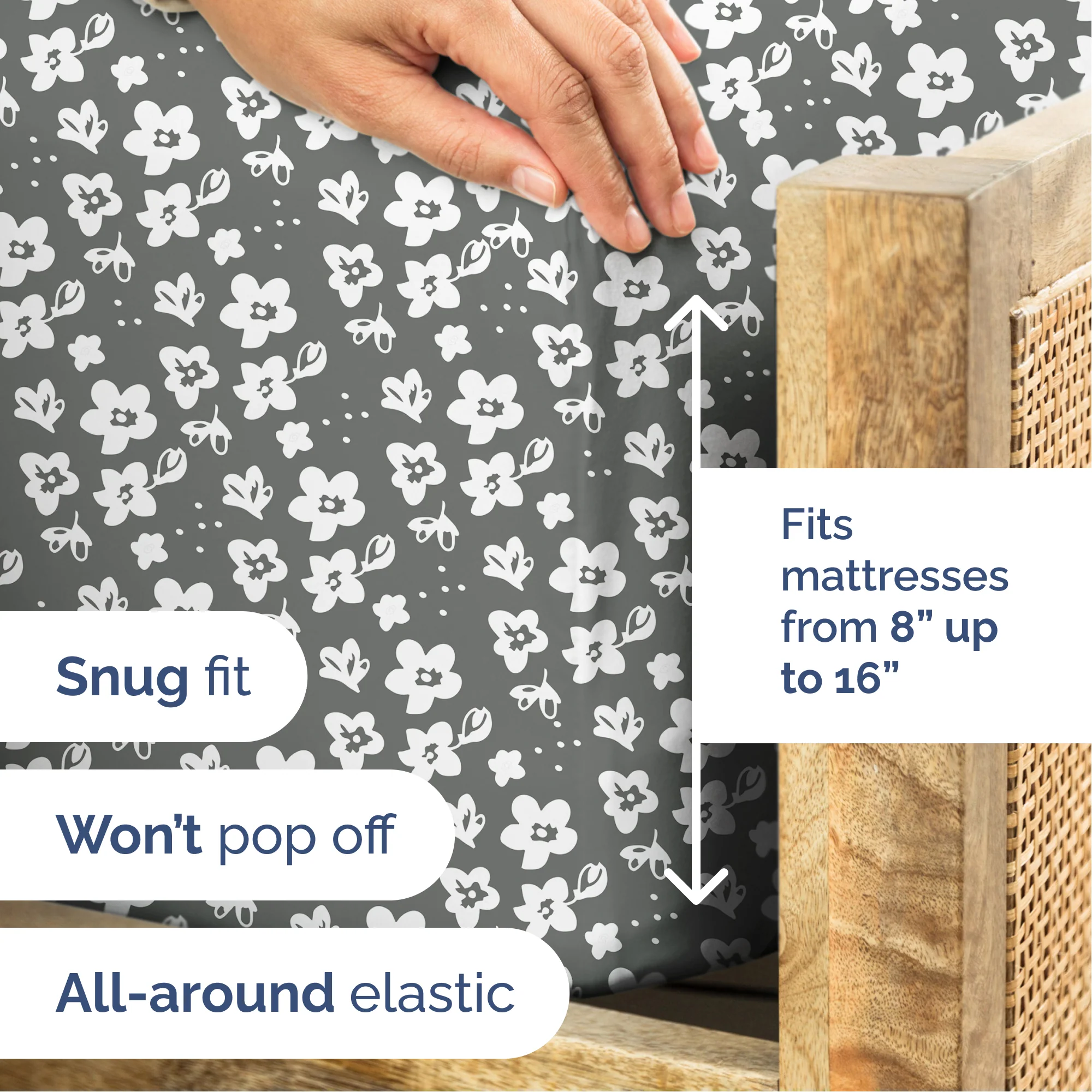 4 Piece Floral Sheet Set - Image 33