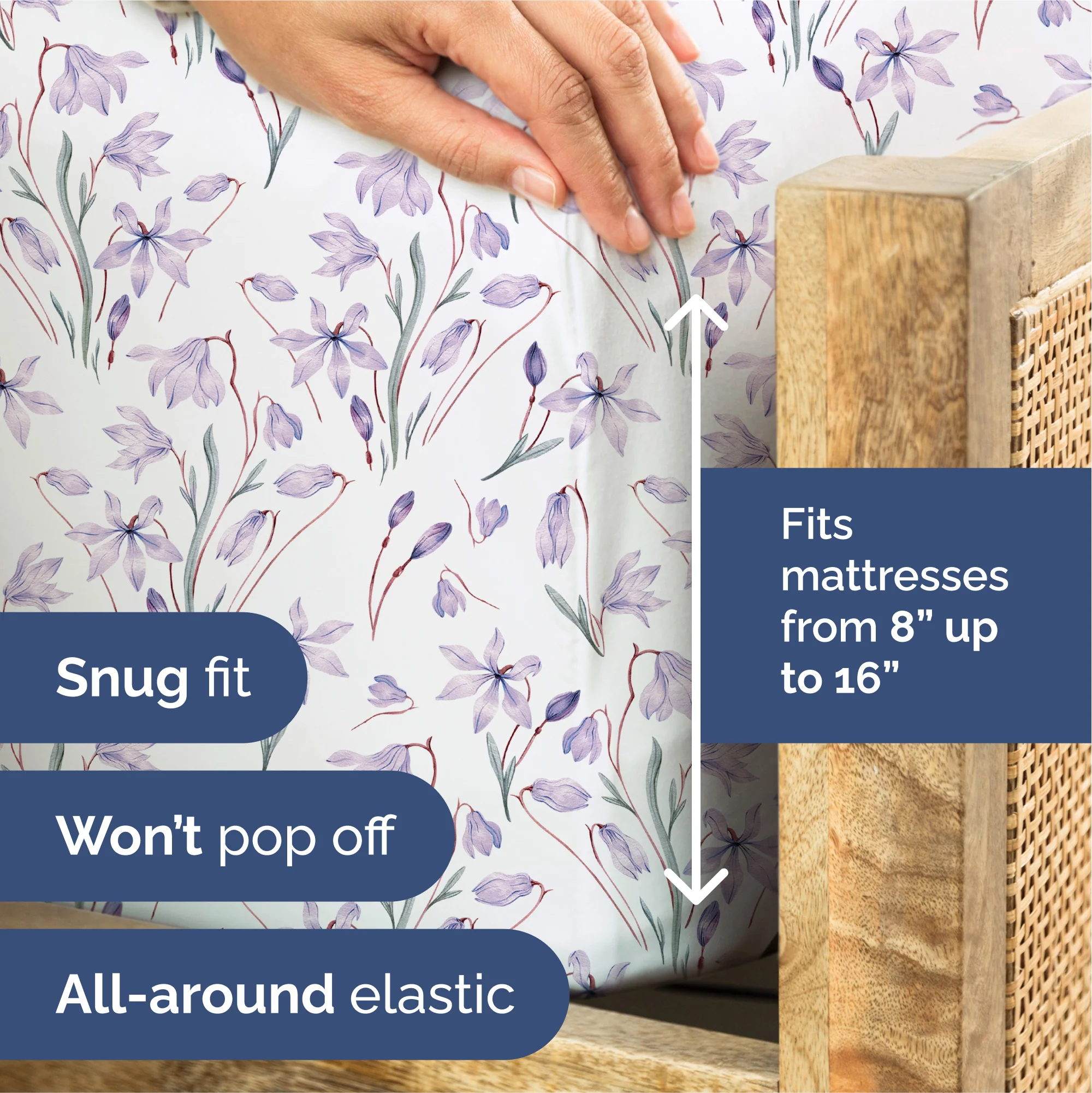 4 Piece Floral Sheet Set - Image 38