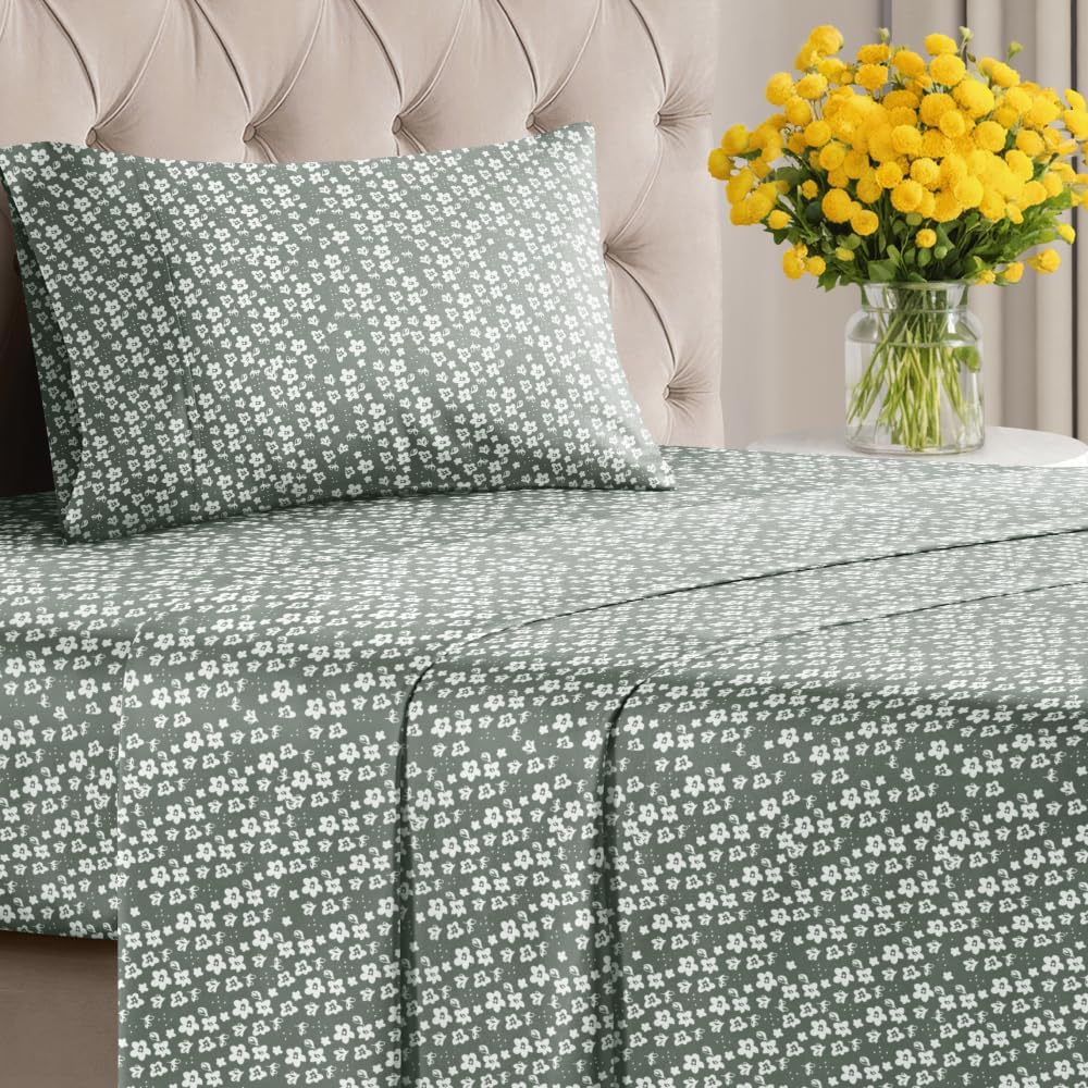 4 Piece Floral Sheet Set - Image 74