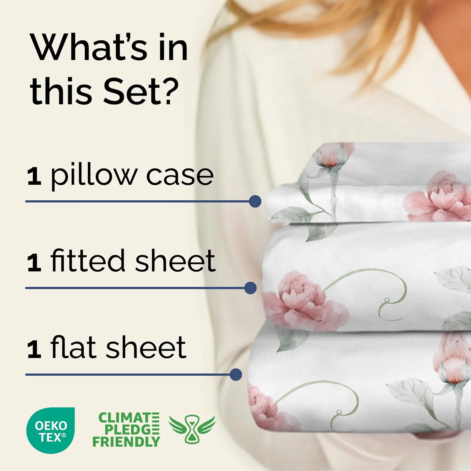 4 Piece Floral Sheet Set - Image 75