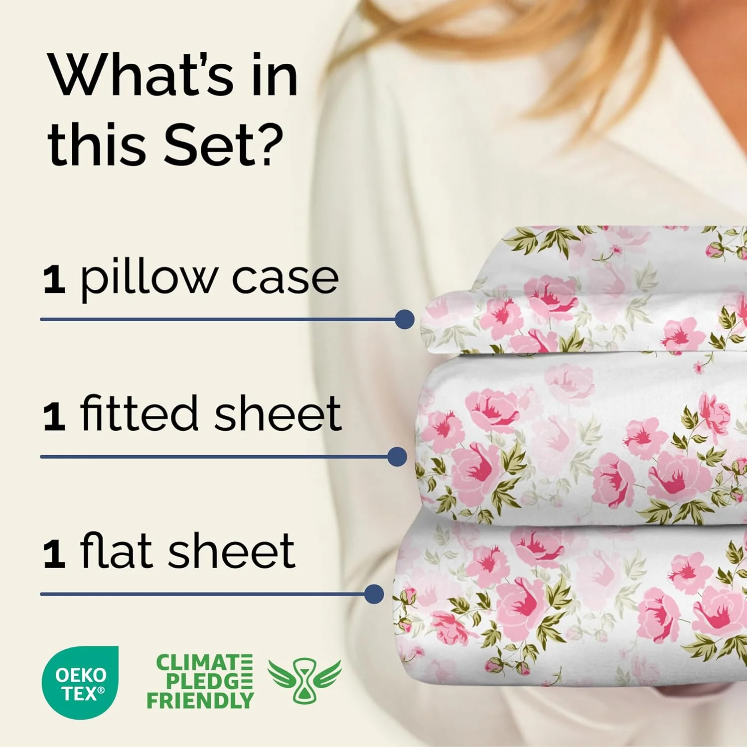 4 Piece Floral Sheet Set - Image 78