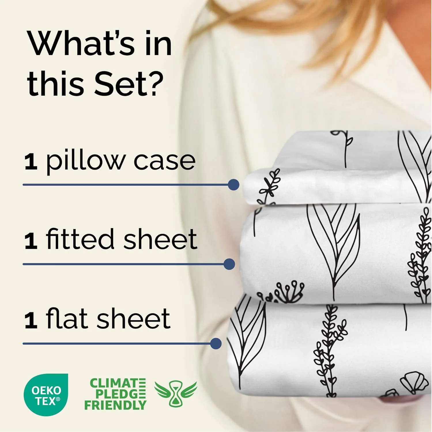 4 Piece Floral Sheet Set - Image 79