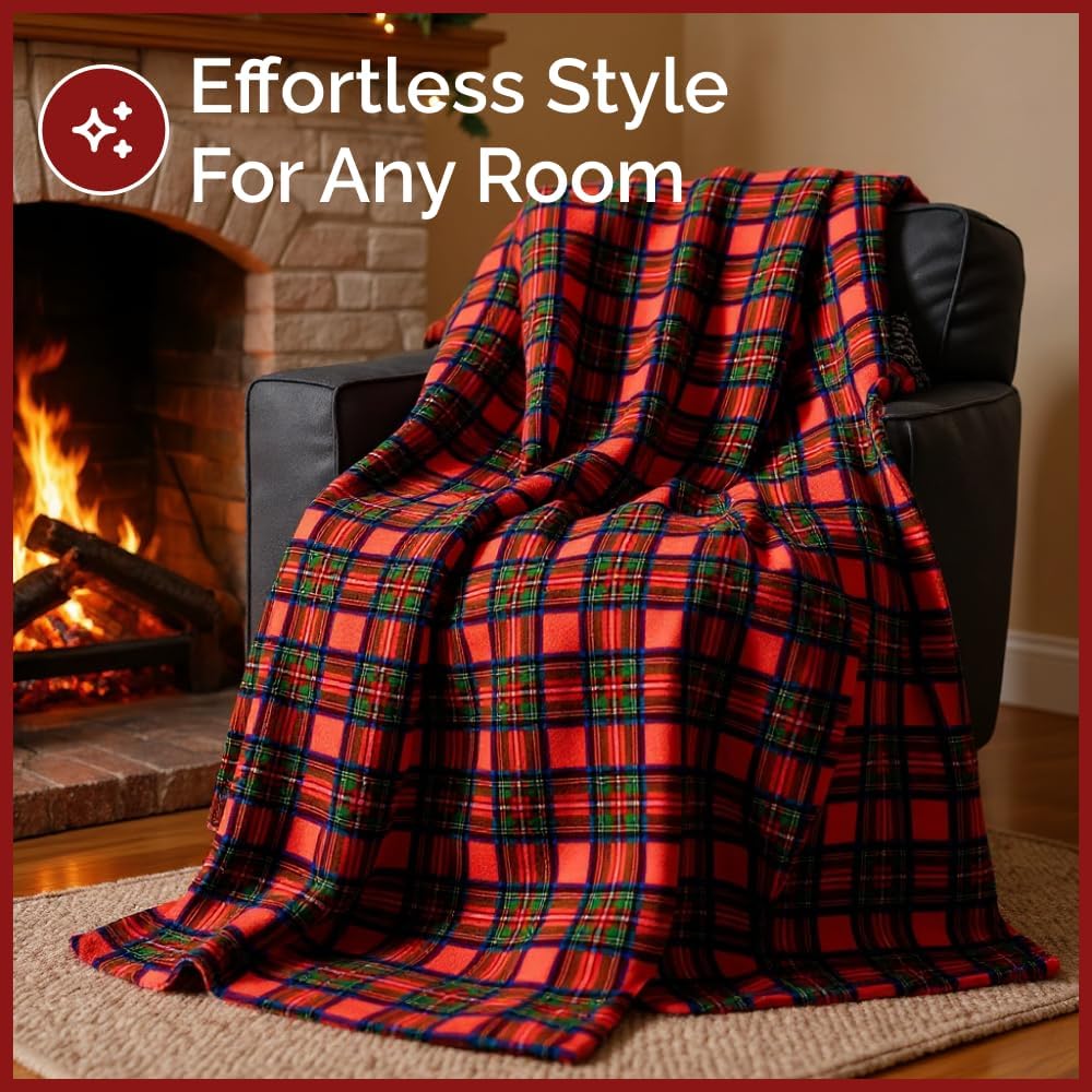 Christmas Printed Flannel Blanket - Image 18