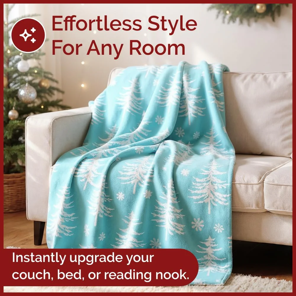 Christmas Printed Flannel Blanket - Image 23