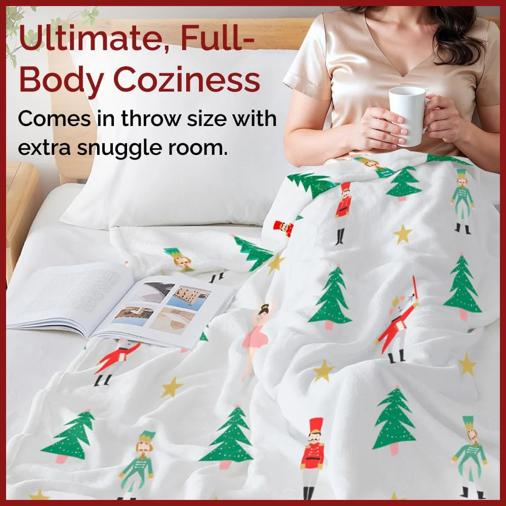 Christmas Printed Flannel Blanket - Image 26