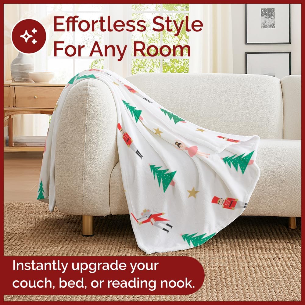 Christmas Printed Flannel Blanket - Image 28