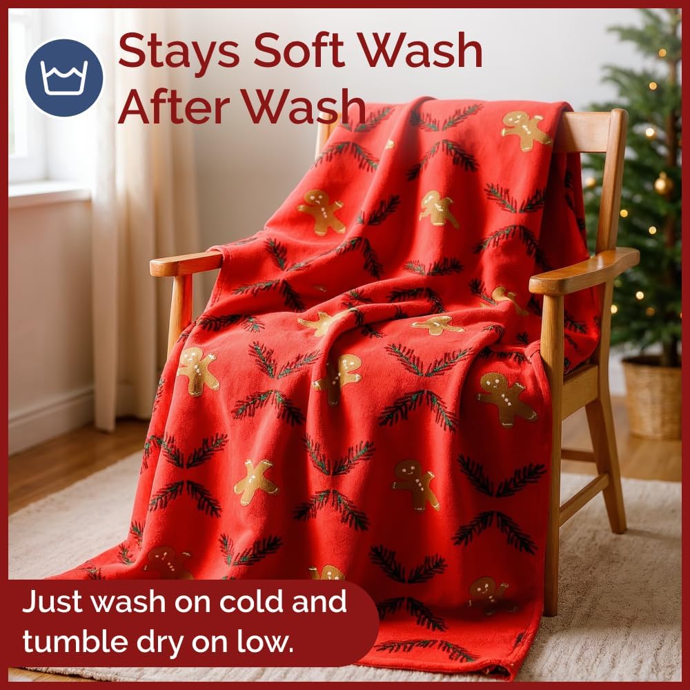 Christmas Printed Flannel Blanket - Image 32