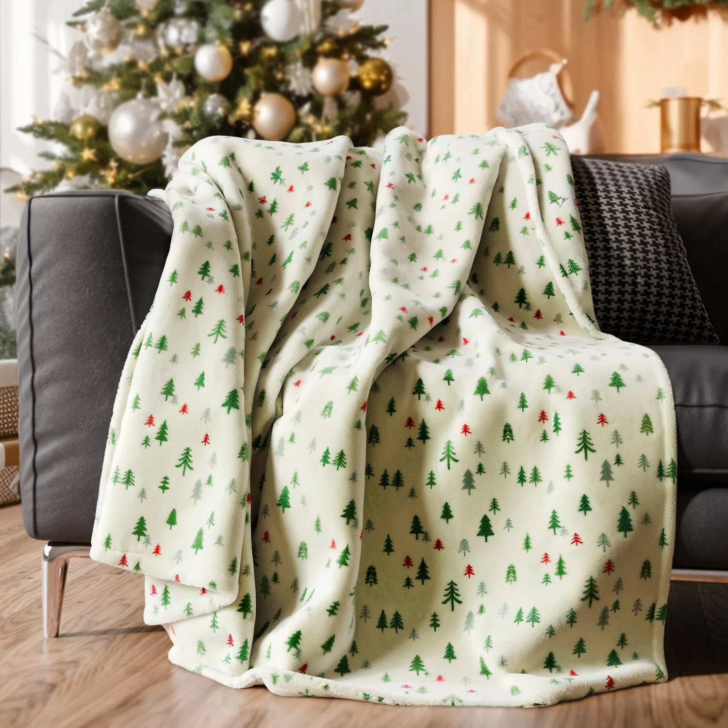 Christmas Printed Flannel Blanket - Image 4