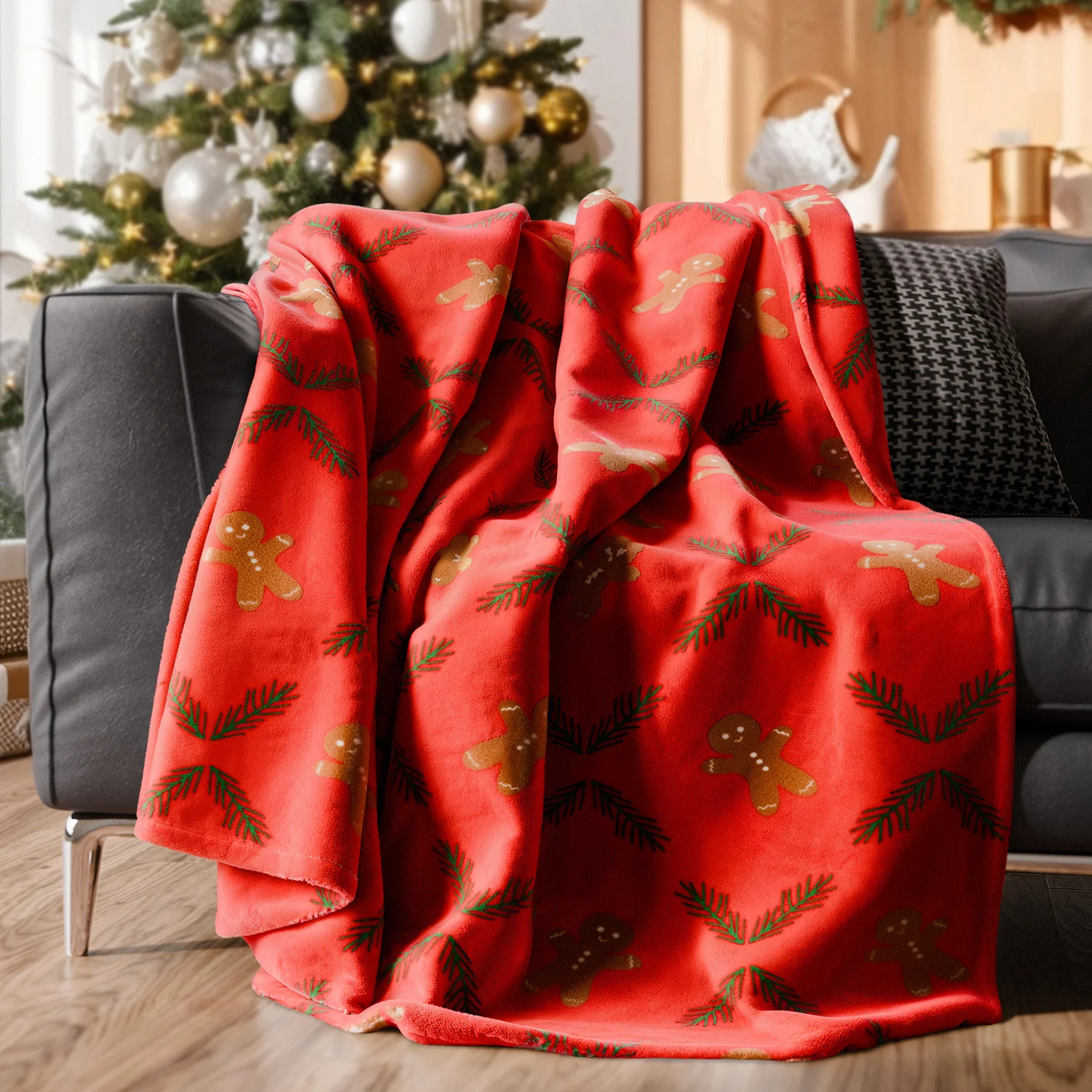 Christmas Printed Flannel Blanket - Image 5