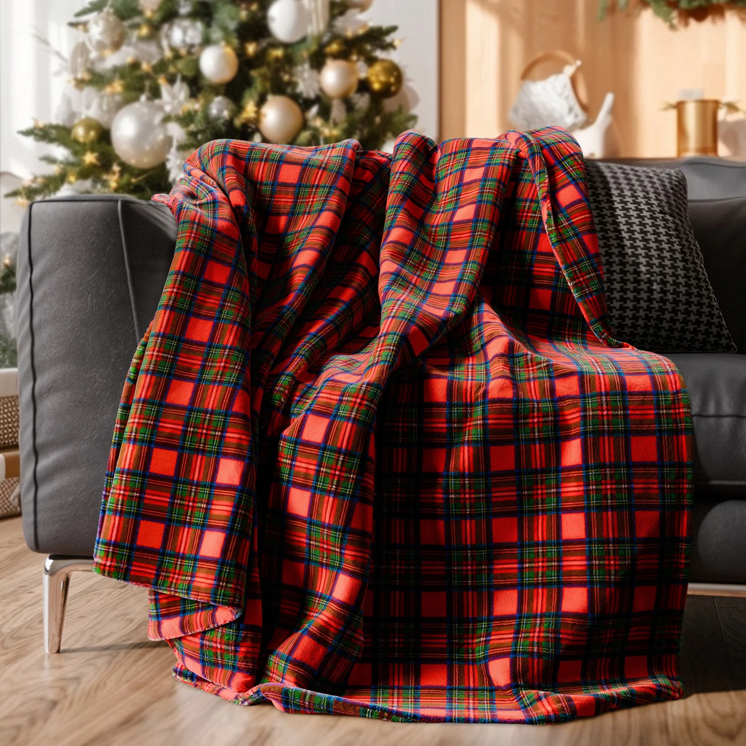 Christmas Printed Flannel Blanket - Image 6