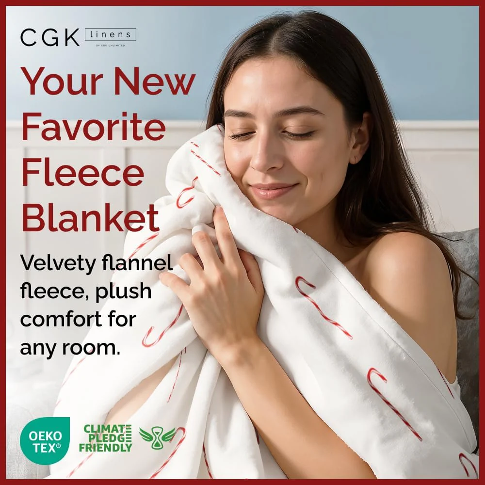 Christmas Printed Flannel Blanket - Image 9