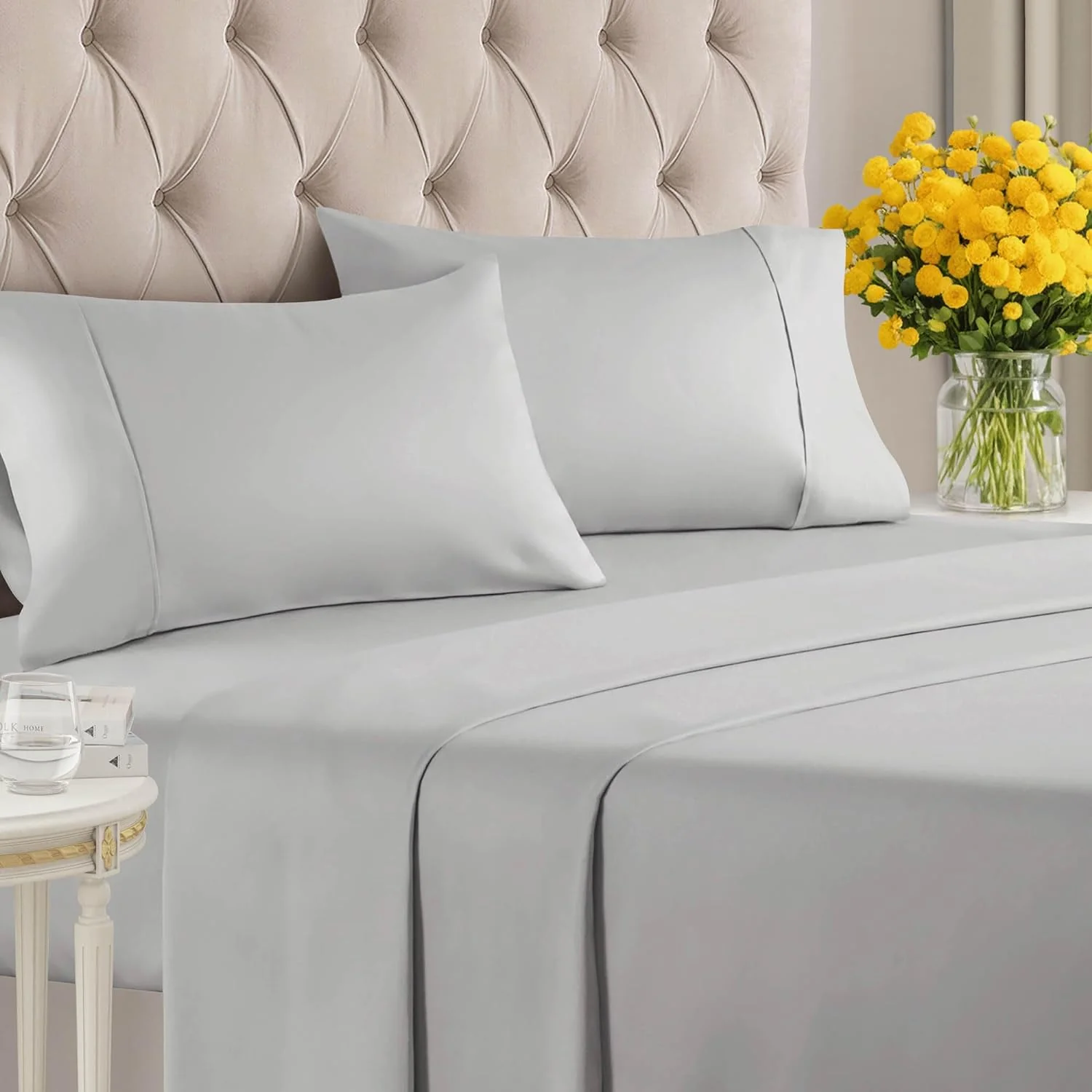 Cotton 1000 Thread Count 4 Piece Sheet Set - Image 23