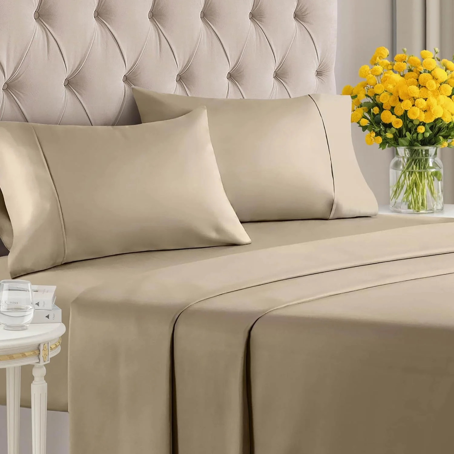 Cotton 1000 Thread Count 4 Piece Sheet Set - Image 25