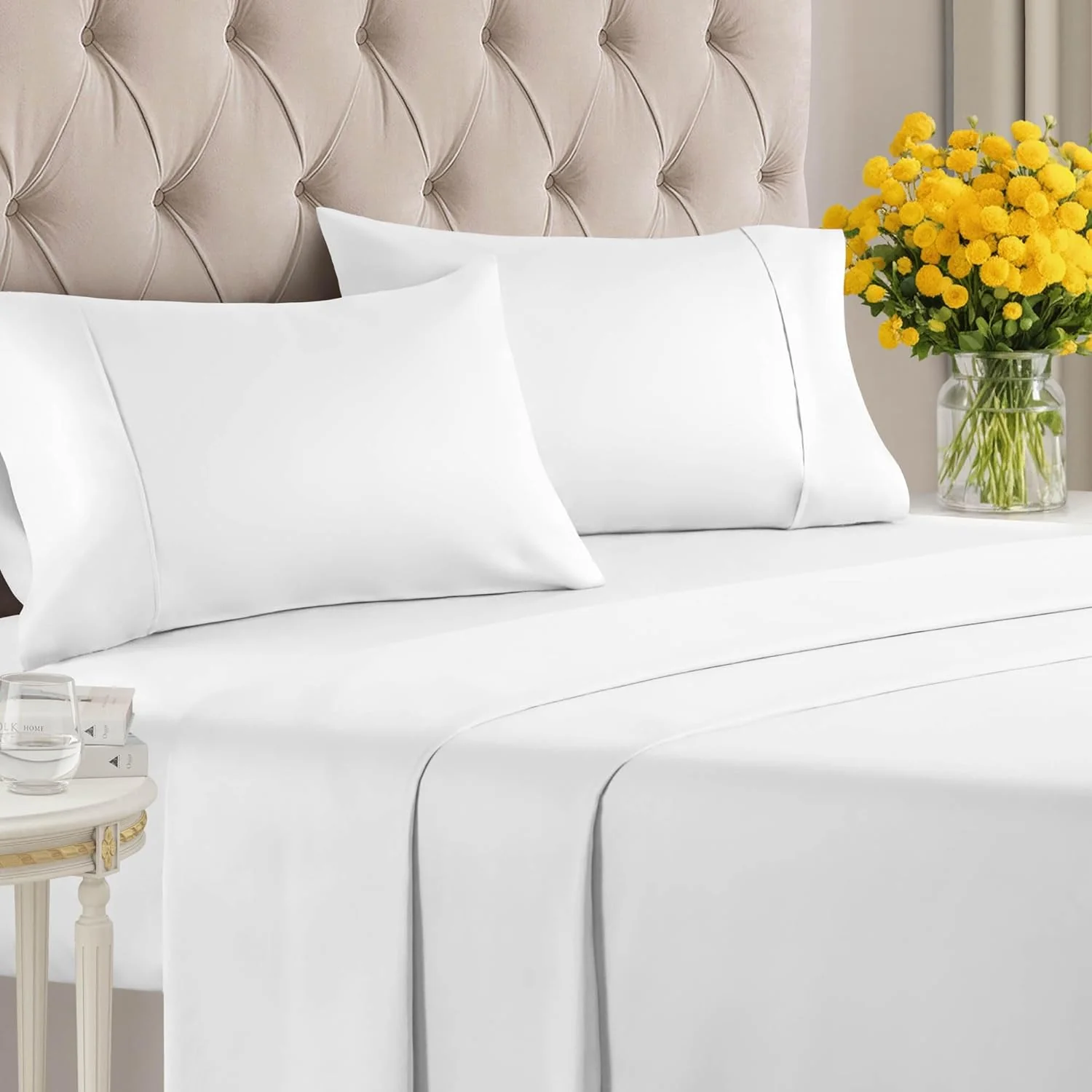 Cotton 1000 Thread Count 4 Piece Sheet Set - Image 26