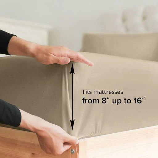 Cotton 1000 Thread Count 4 Piece Sheet Set - Image 4