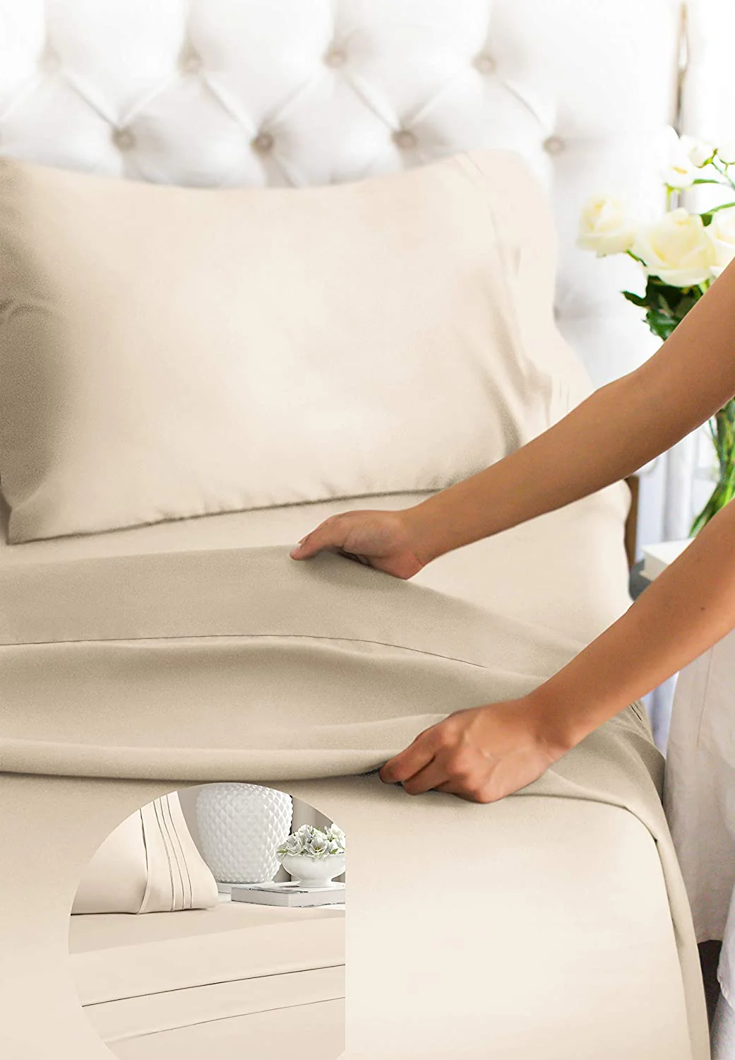 Cotton 400 Thread Count 4 Piece Sheet Set - Image 35