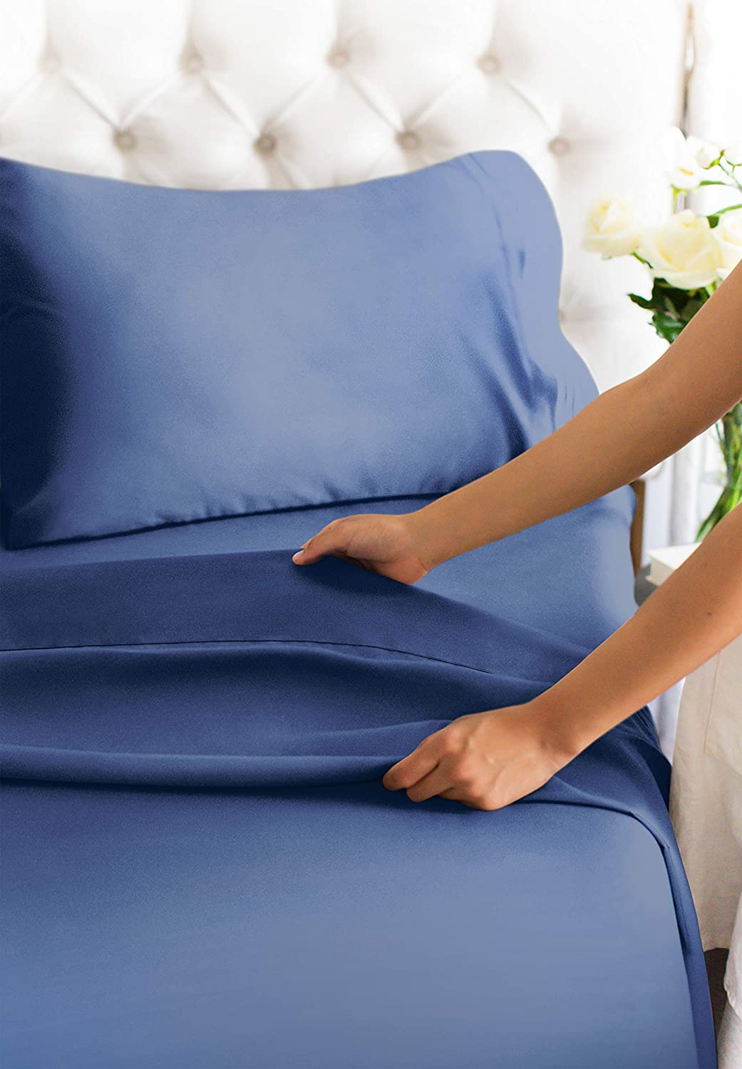 Cotton 400 Thread Count 4 Piece Sheet Set - Image 47