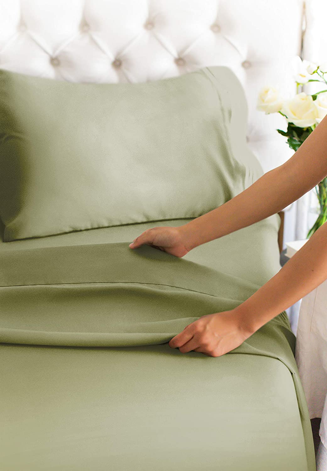 Cotton 400 Thread Count 4 Piece Sheet Set - Image 50