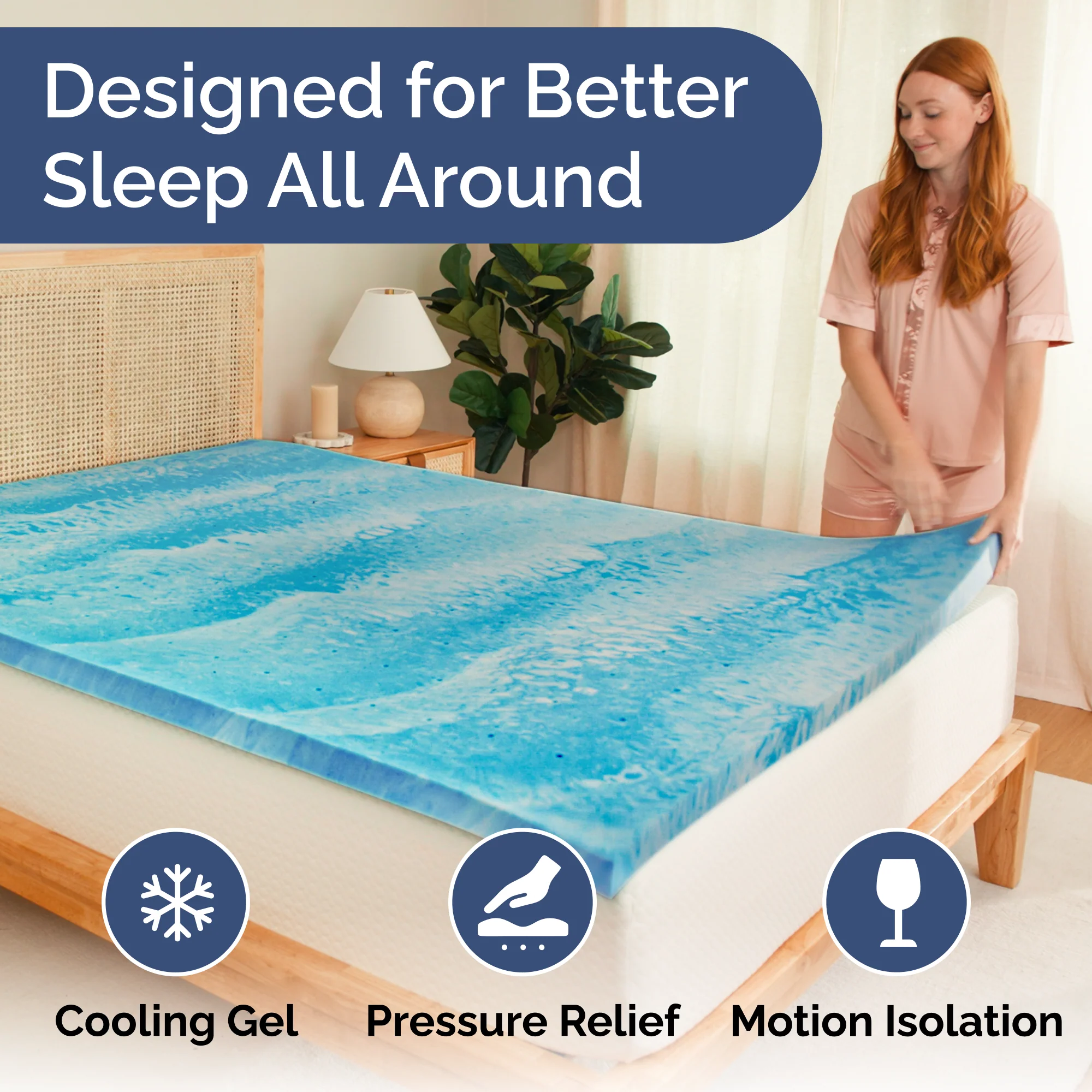 Memory Foam Mattress Topper - Image 6