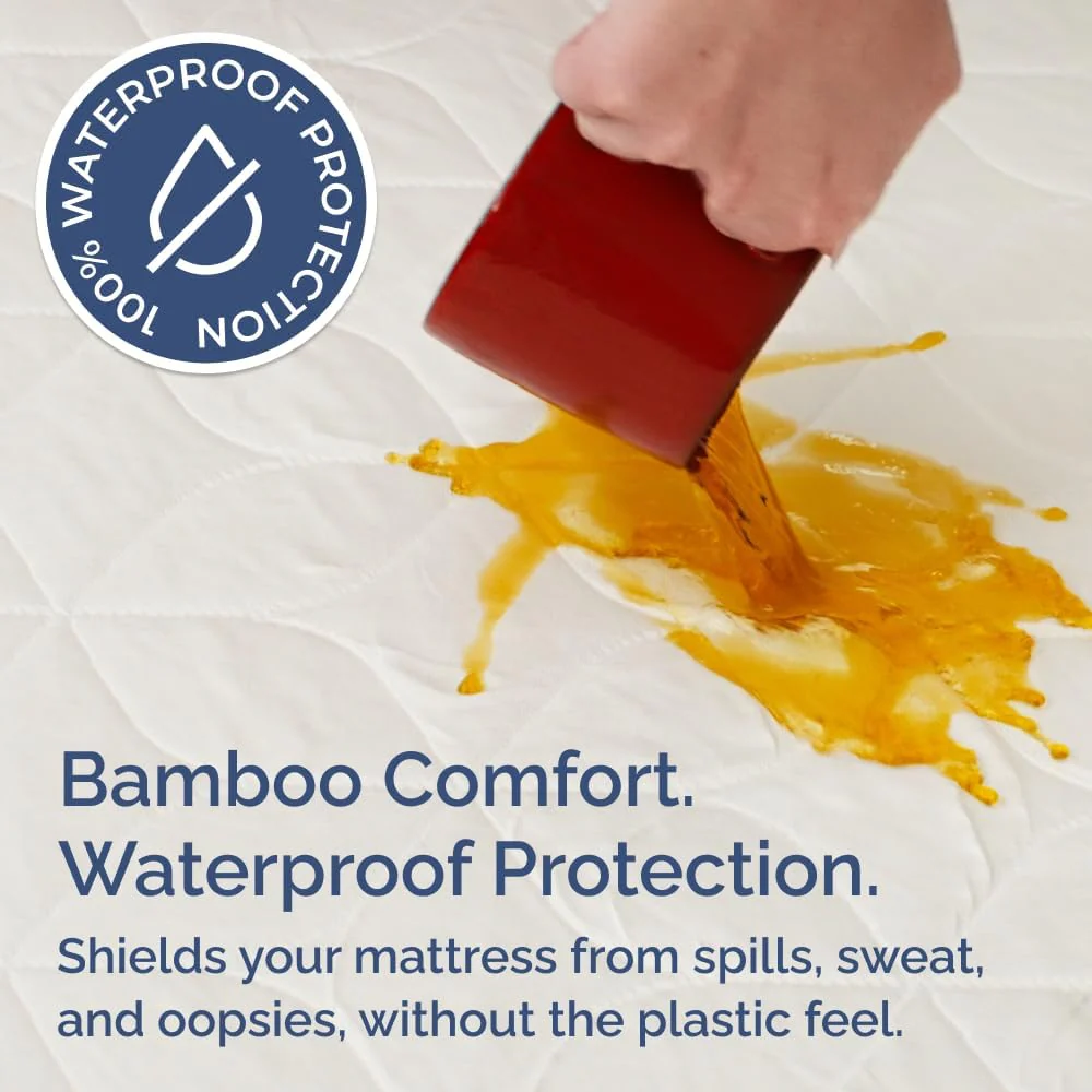 Premium Waterproof Bamboo Mattress Cover - Image 3