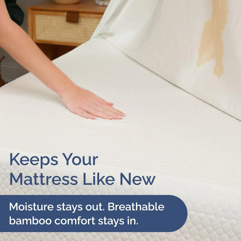 Premium Waterproof Bamboo Mattress Cover - Image 4