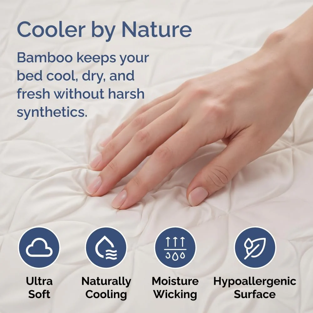 Premium Waterproof Bamboo Mattress Cover - Image 6