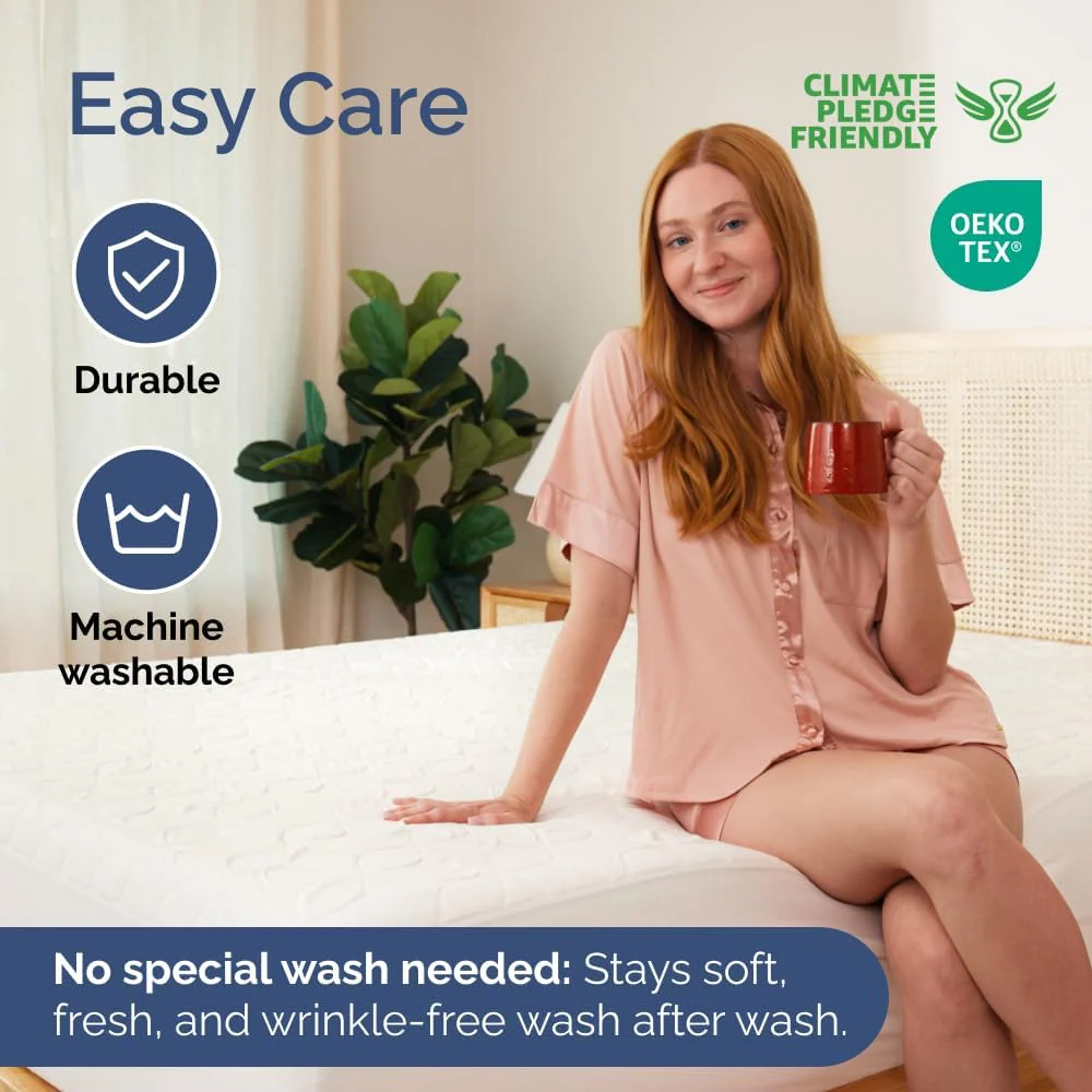 Premium Waterproof Bamboo Mattress Cover - Image 7