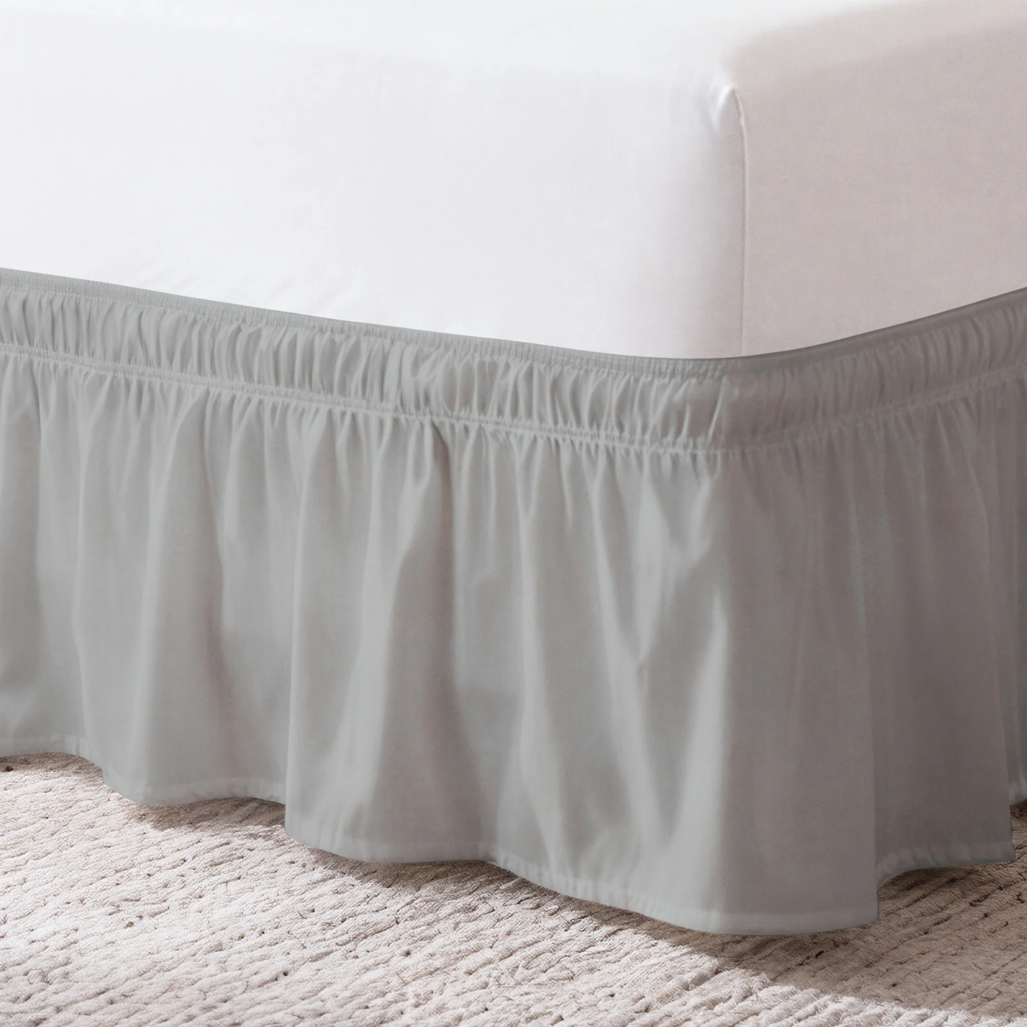 Ruffled Elastic Wrap Around Bedskirt 12 Inch Drop - Image 112