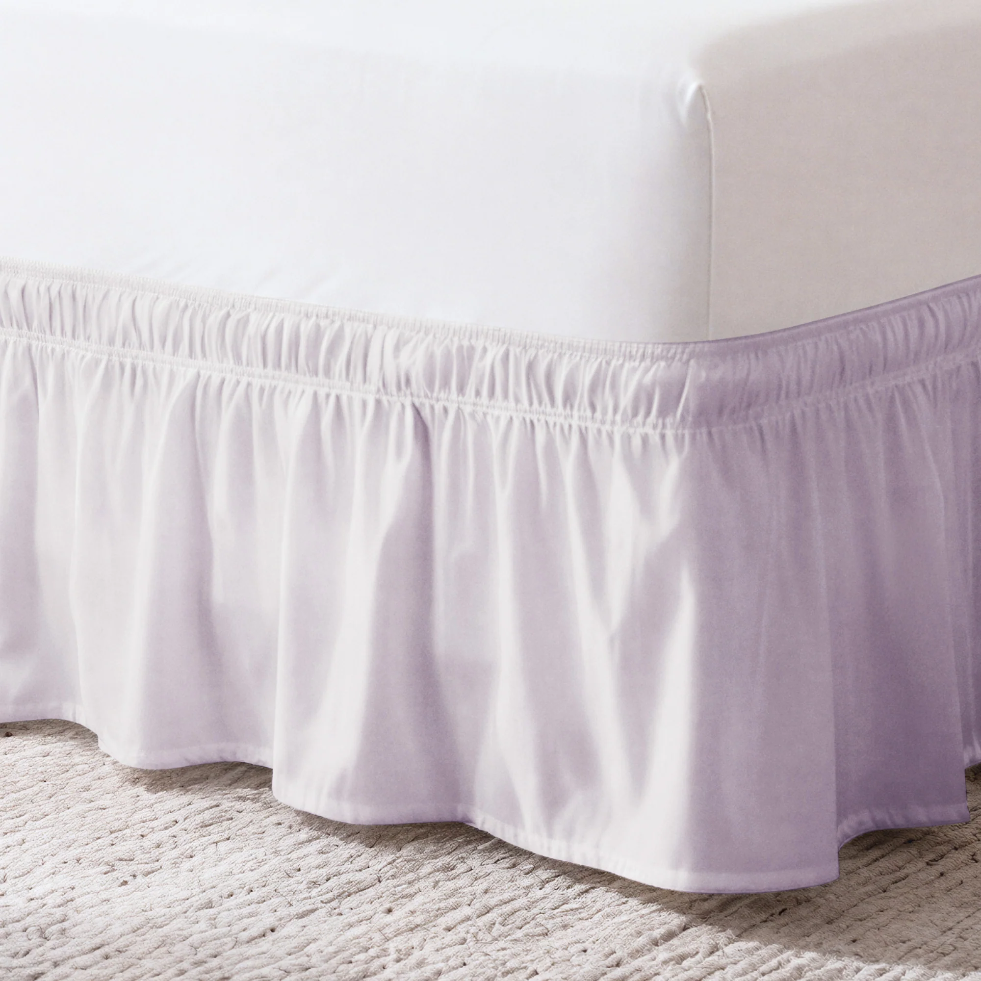 Ruffled Elastic Wrap Around Bedskirt 12 Inch Drop - Image 113