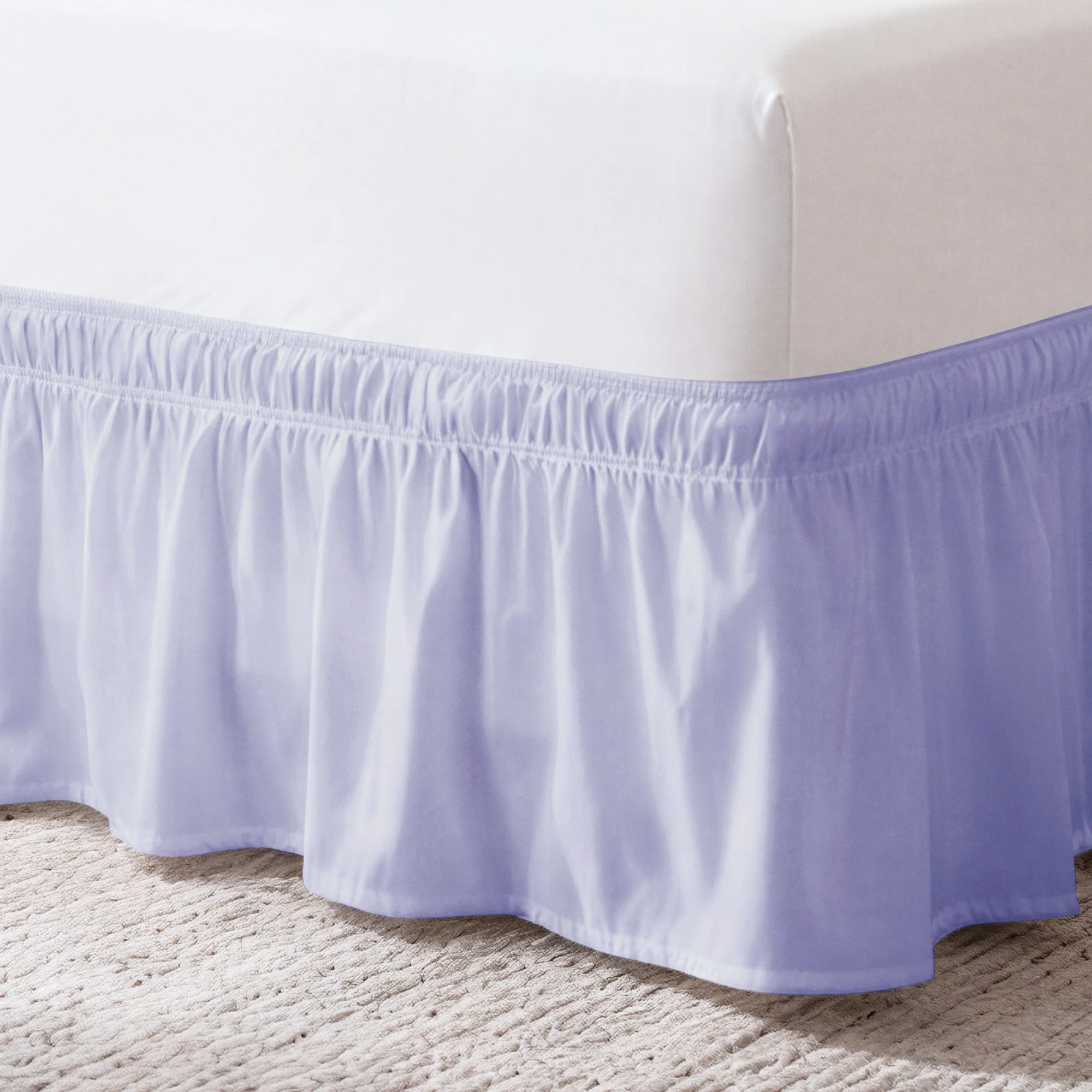 Ruffled Elastic Wrap Around Bedskirt 12 Inch Drop - Image 122