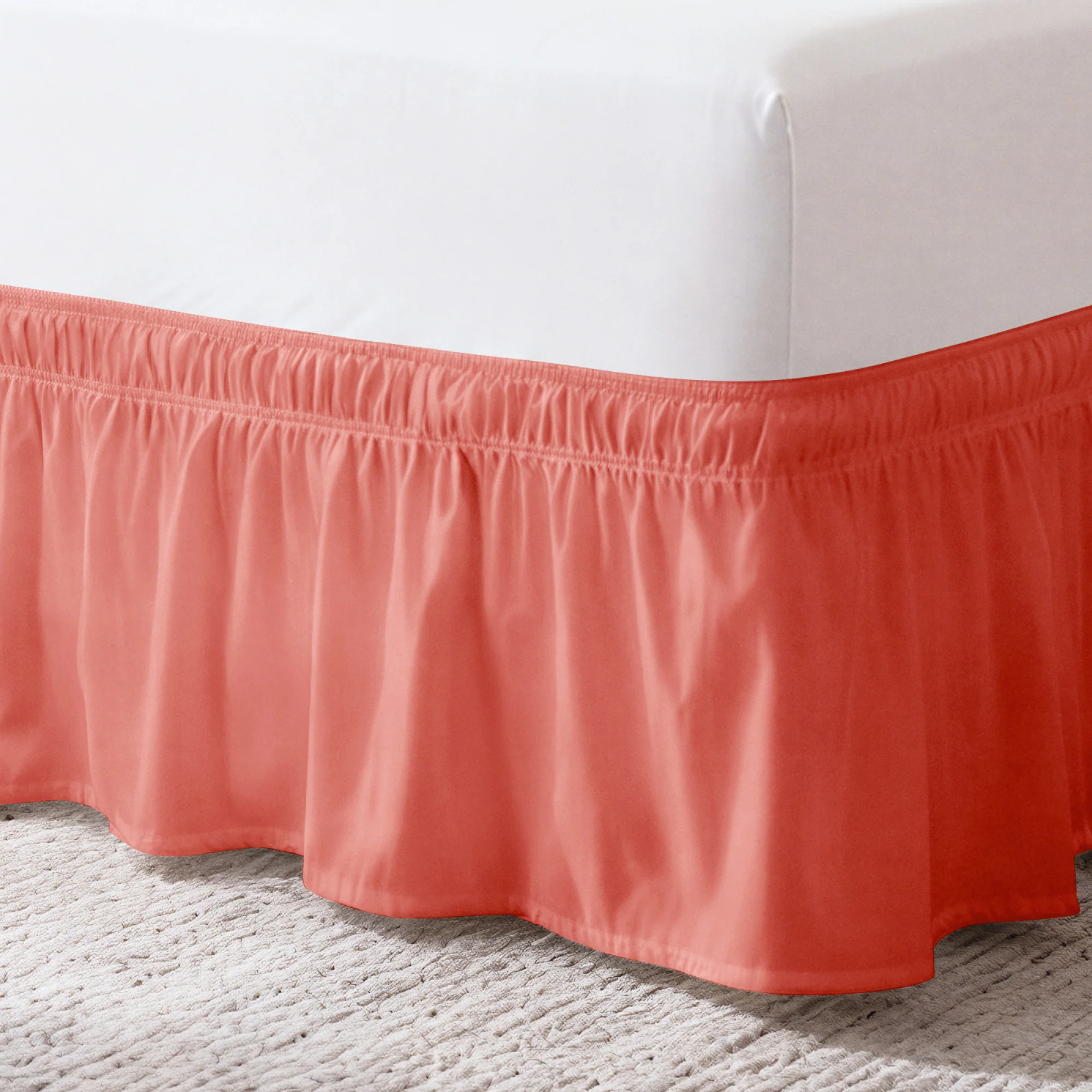 Ruffled Elastic Wrap Around Bedskirt 12 Inch Drop - Image 133