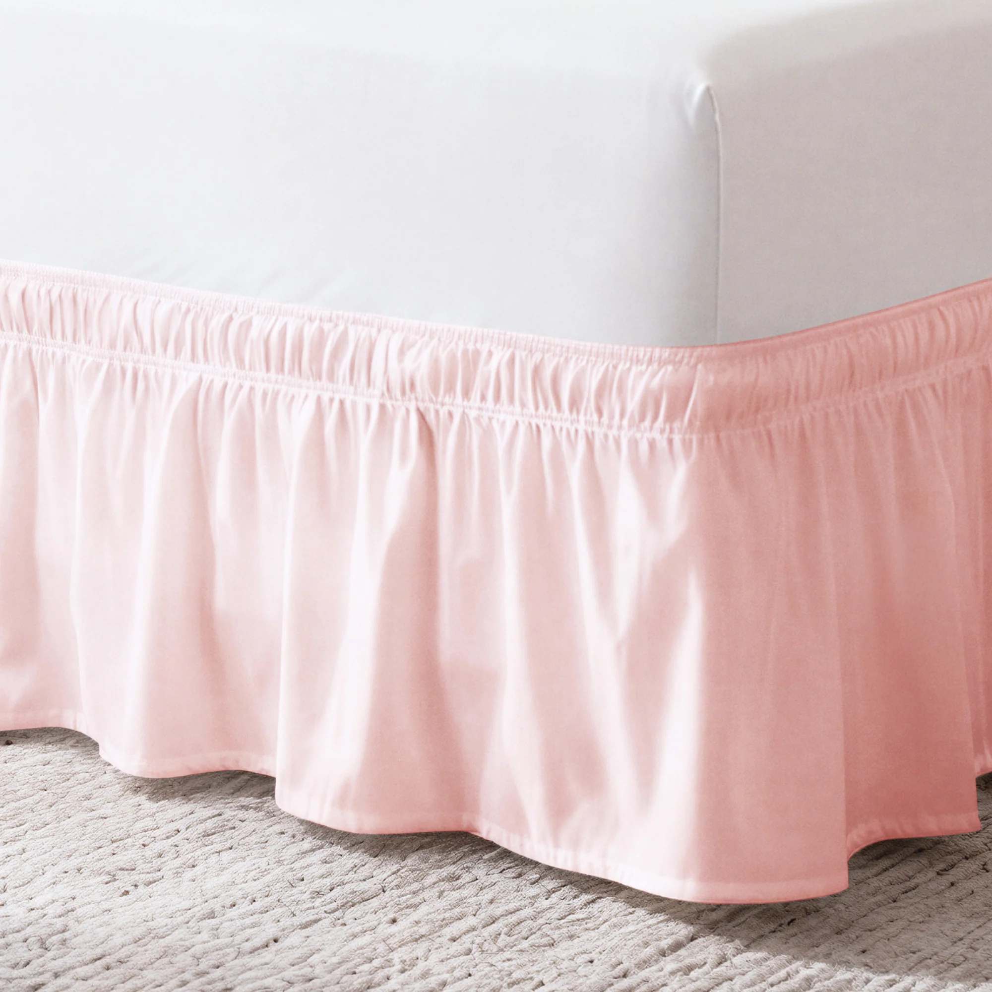 Ruffled Elastic Wrap Around Bedskirt 12 Inch Drop - Image 147
