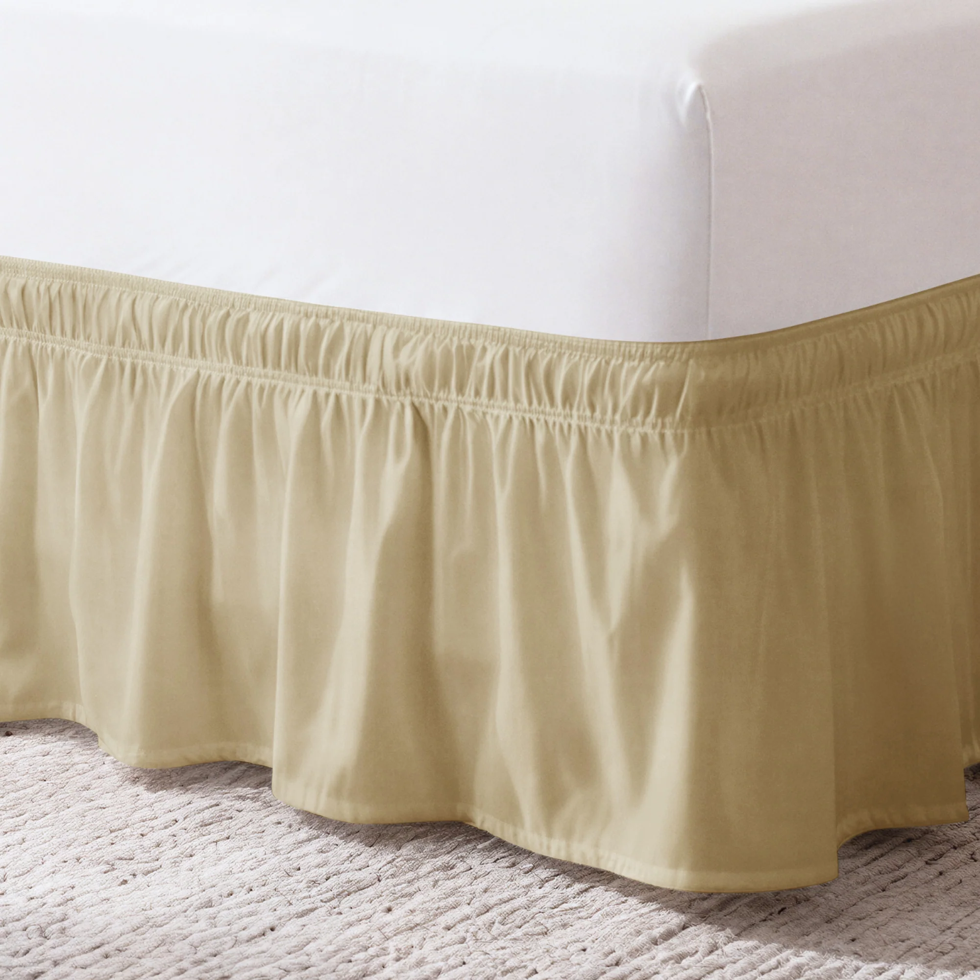 Ruffled Elastic Wrap Around Bedskirt 12 Inch Drop - Image 54
