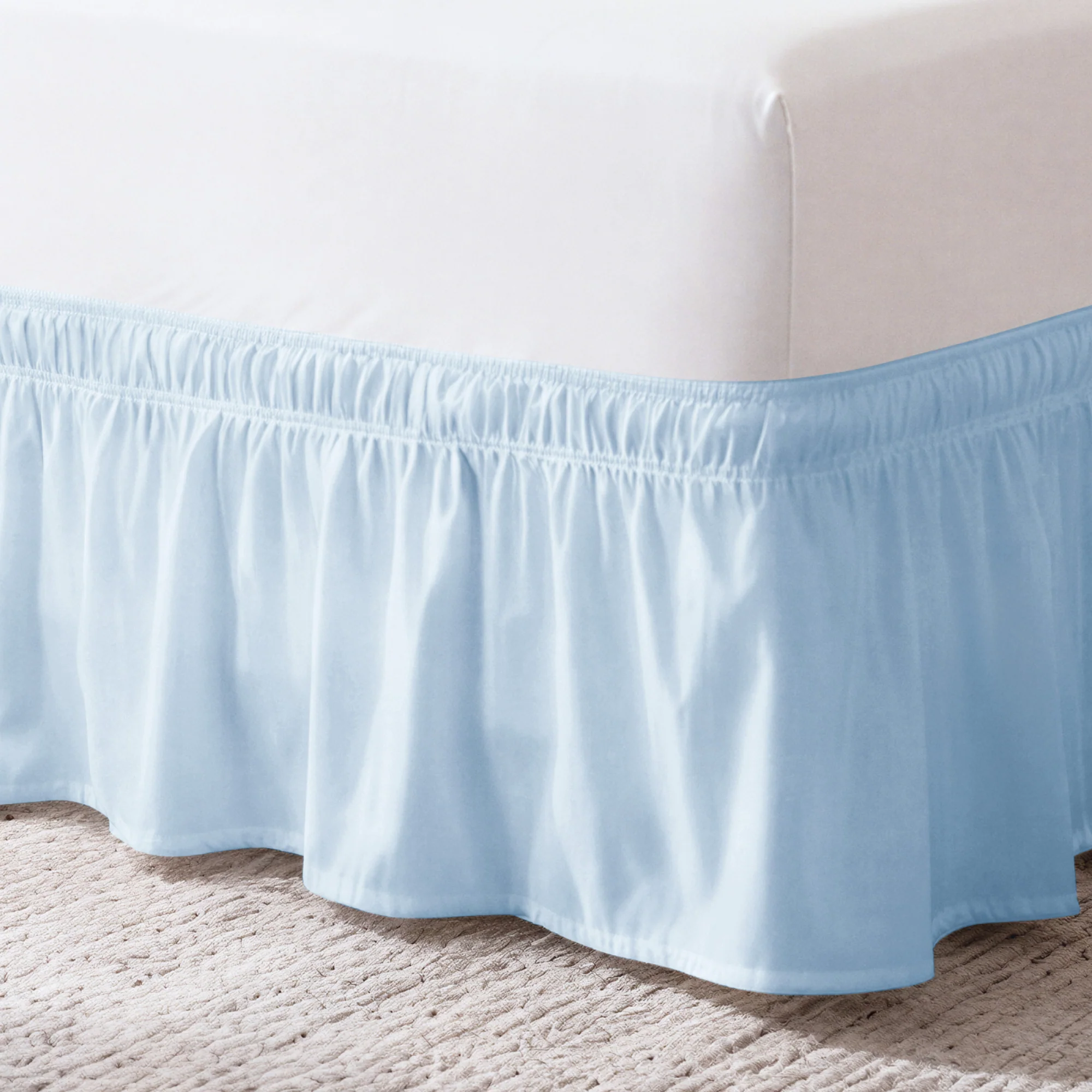 Ruffled Elastic Wrap Around Bedskirt 12 Inch Drop - Image 59