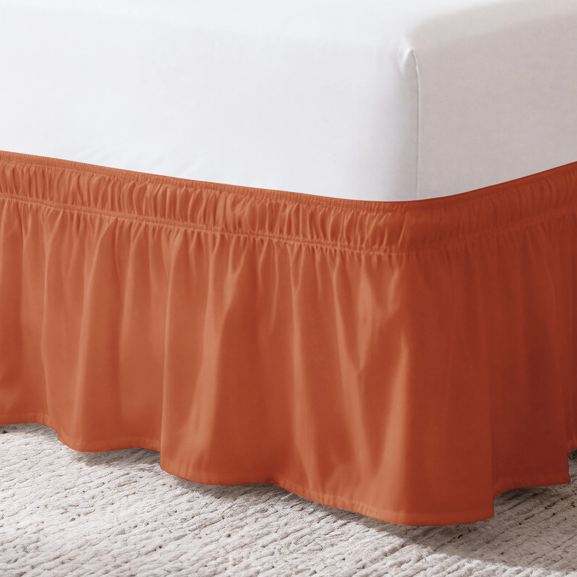 Ruffled Elastic Wrap Around Bedskirt 12 Inch Drop - Image 70