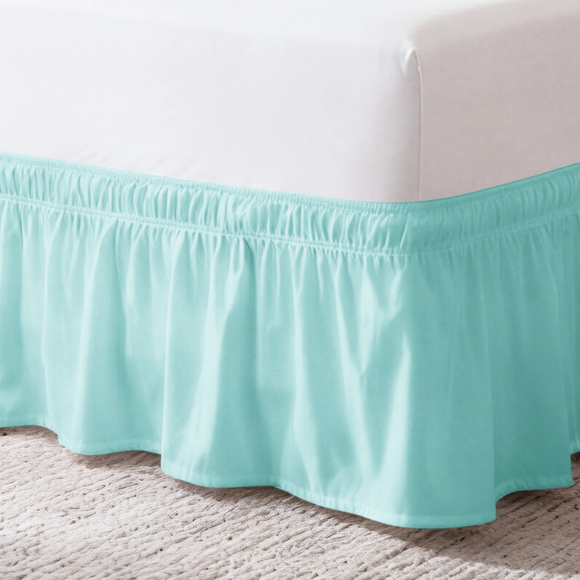 Ruffled Elastic Wrap Around Bedskirt 12 Inch Drop - Image 78