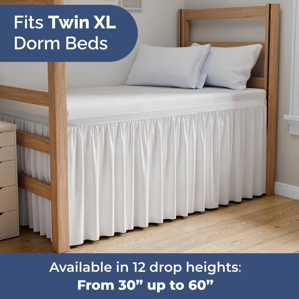 Wrap Around Dorm Room Bed Skirt - Image 6